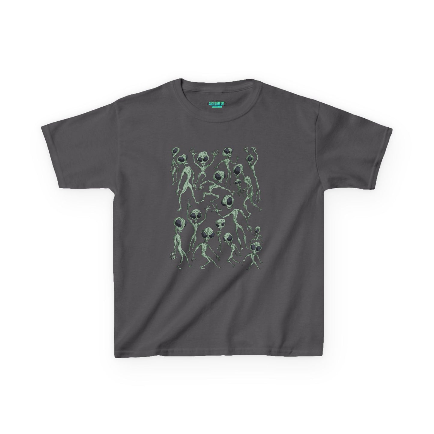 Alien Dance Party Kids Playful Graphic Tee, Kids T-Shirt, Fun Children’s Apparel, Unique Gift for Kids, Summer Wear, Kids Graphic Shirt