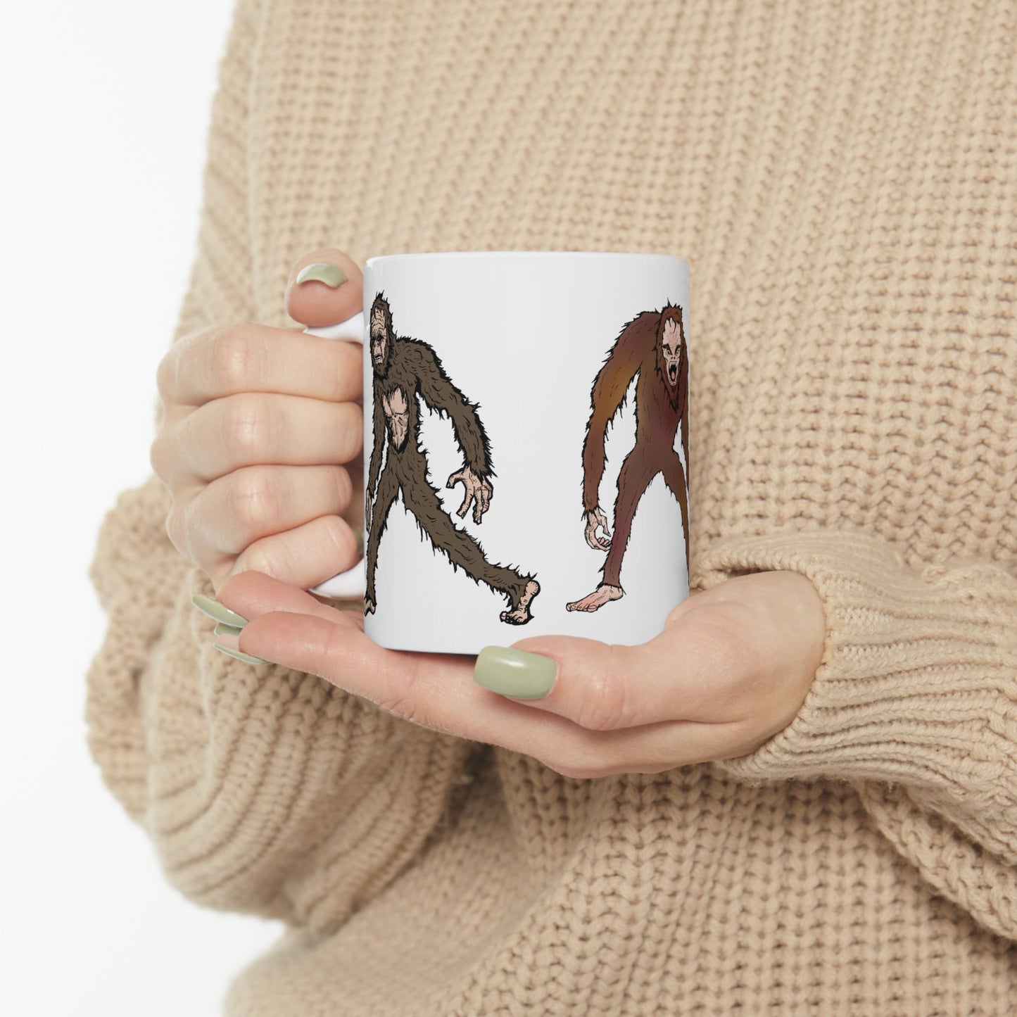 Bigfoot Sasquatch Mug — Funny Creature Coffee Cup (11oz & 15oz)