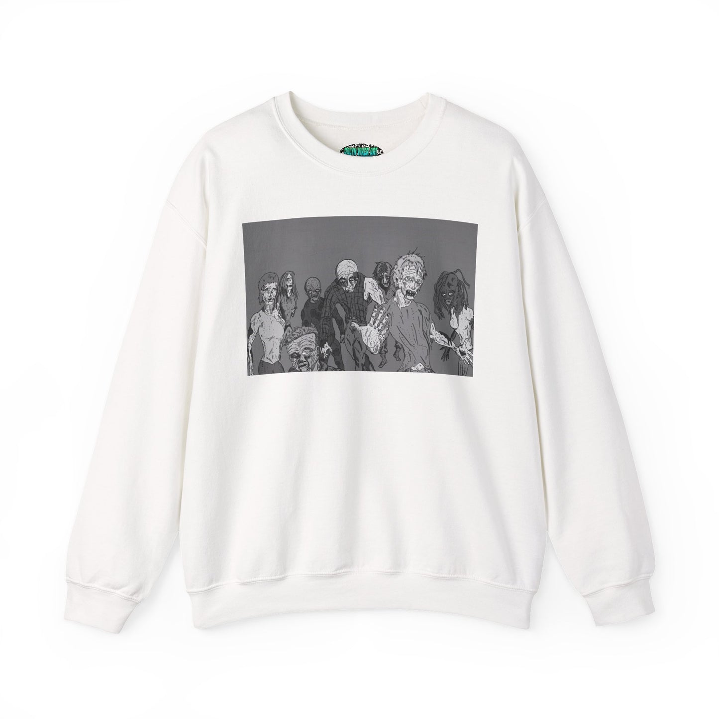 Vintage Zombie Horror Crewneck Sweatshirt - Unisex Heavy Blend™