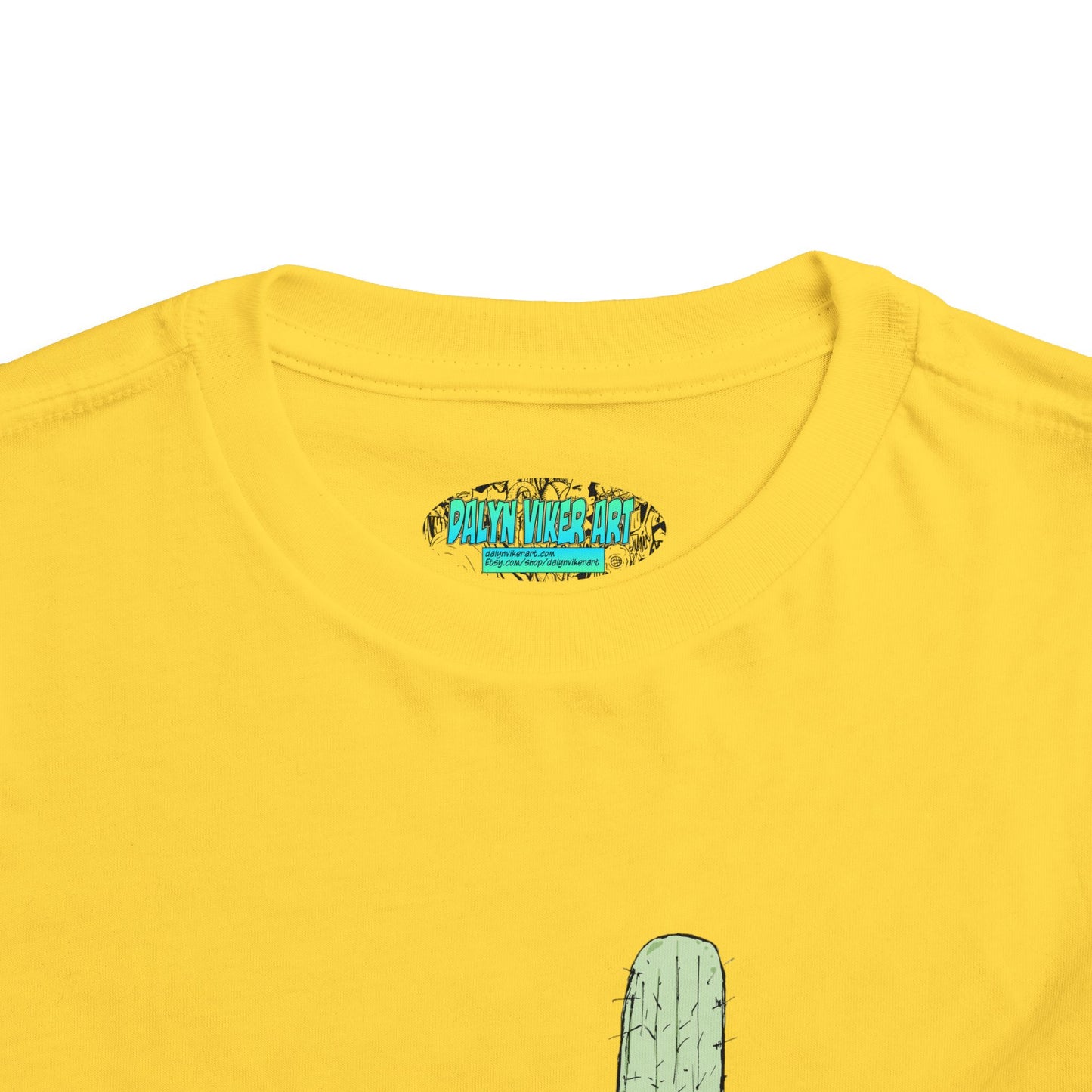 Toddler Tee — Desert Cactus with Guitar Graphic
