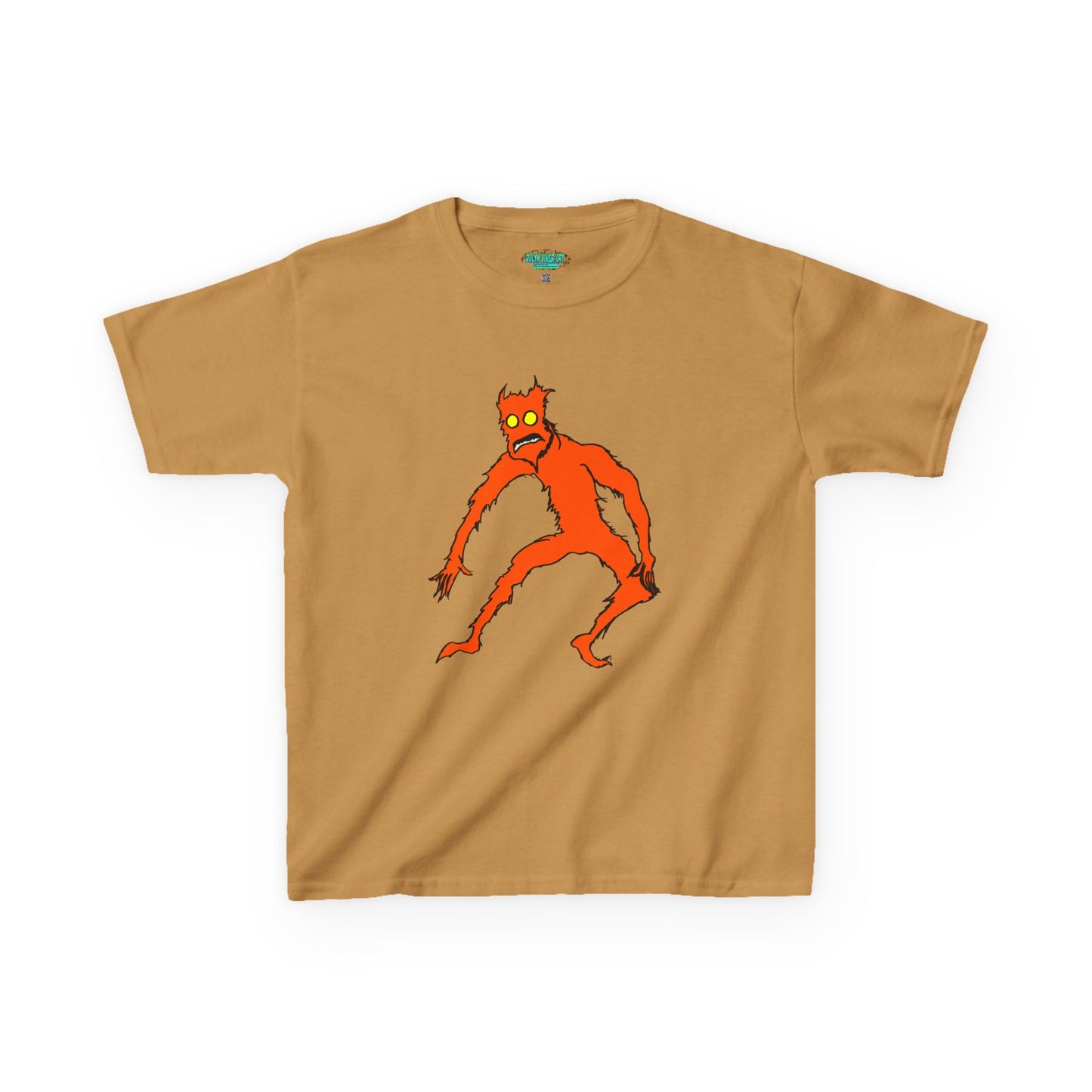 Kids Fire Monster Tee - Fun and Spooky Cotton T-Shirt for Kids