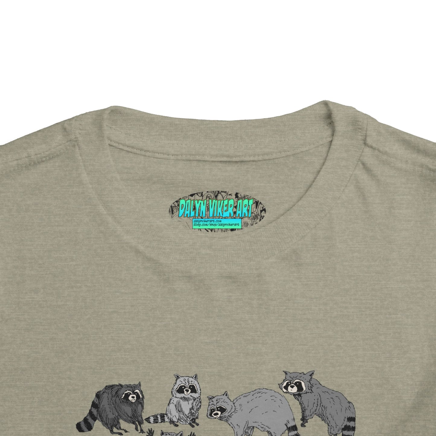 Toddler Tee — Playful Woodland Raccoon Crew Cute Kids Shirt