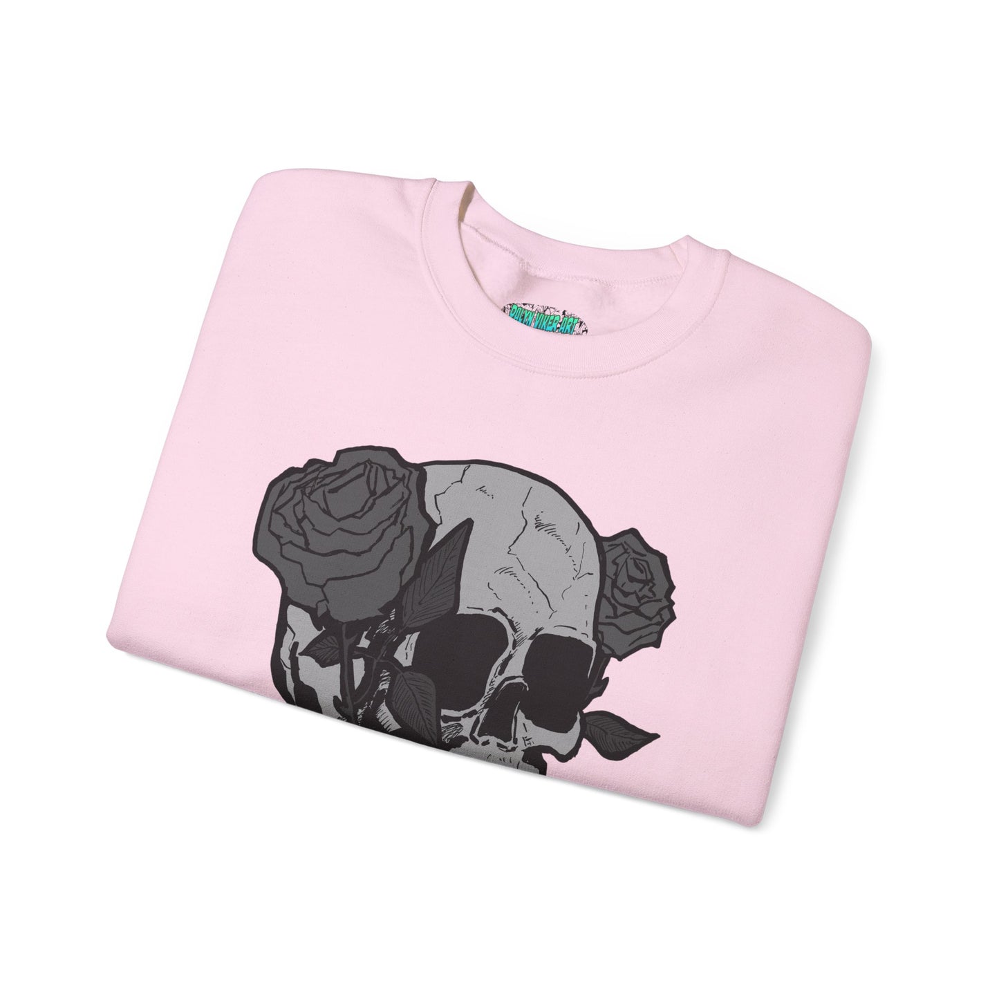 Skull and Roses Crewneck Sweatshirt - Unisex Heavy Blend™