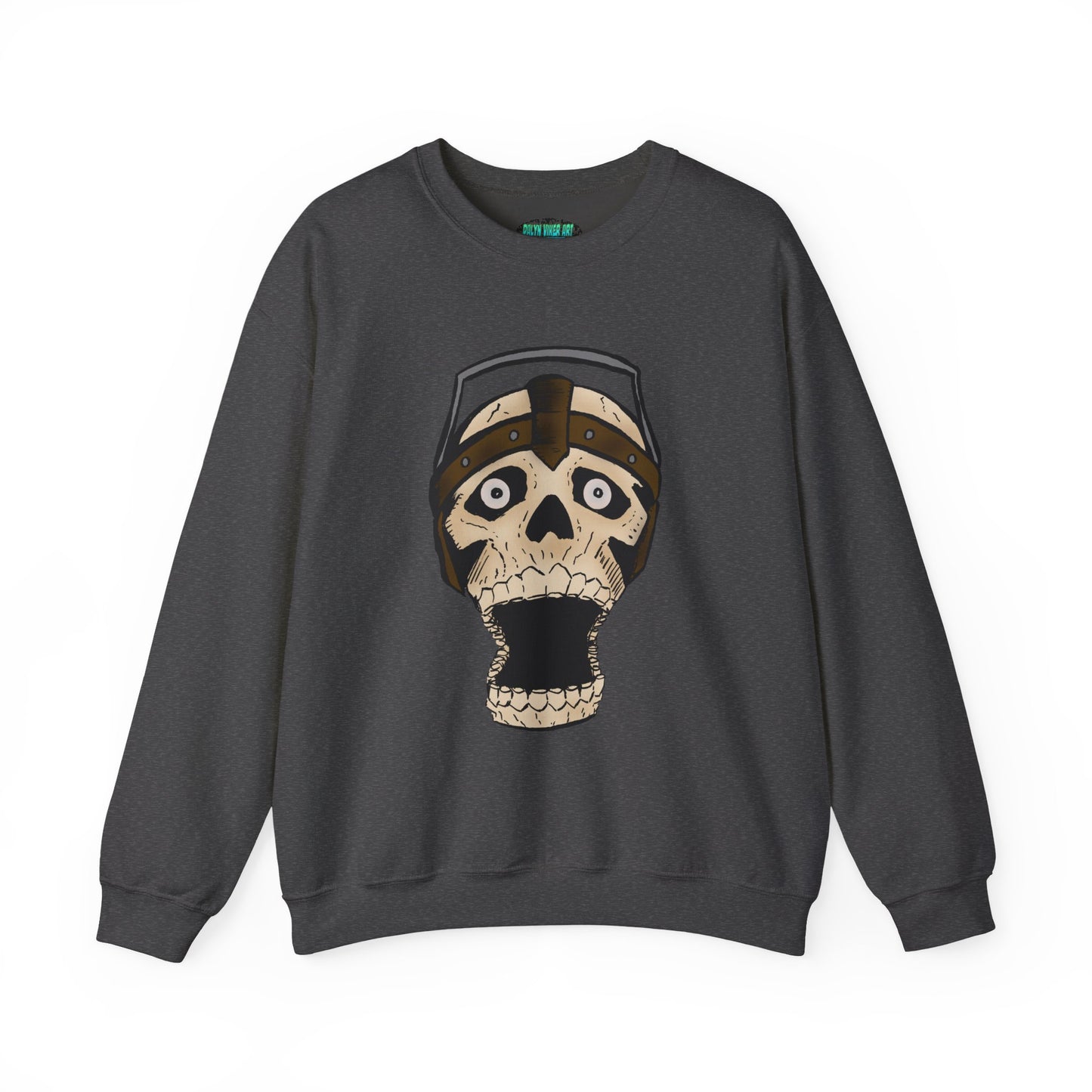 Screaming Skull Graphic Crewneck Sweatshirt - Unisex Heavy Blend