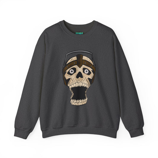 Screaming Skull Graphic Crewneck Sweatshirt - Unisex Heavy Blend