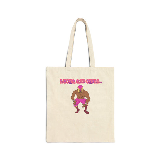 Lucha & Chill Cotton Canvas Tote Bag