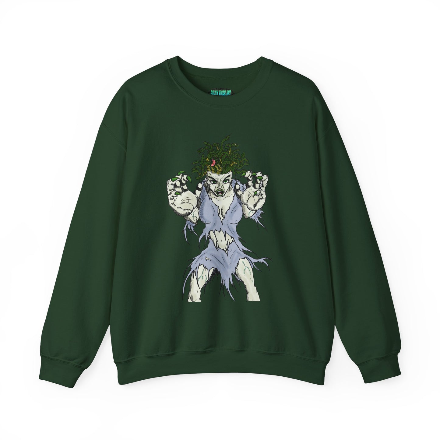 Medusa Inspired Unisex Heavy Blend Crewneck Sweatshirt