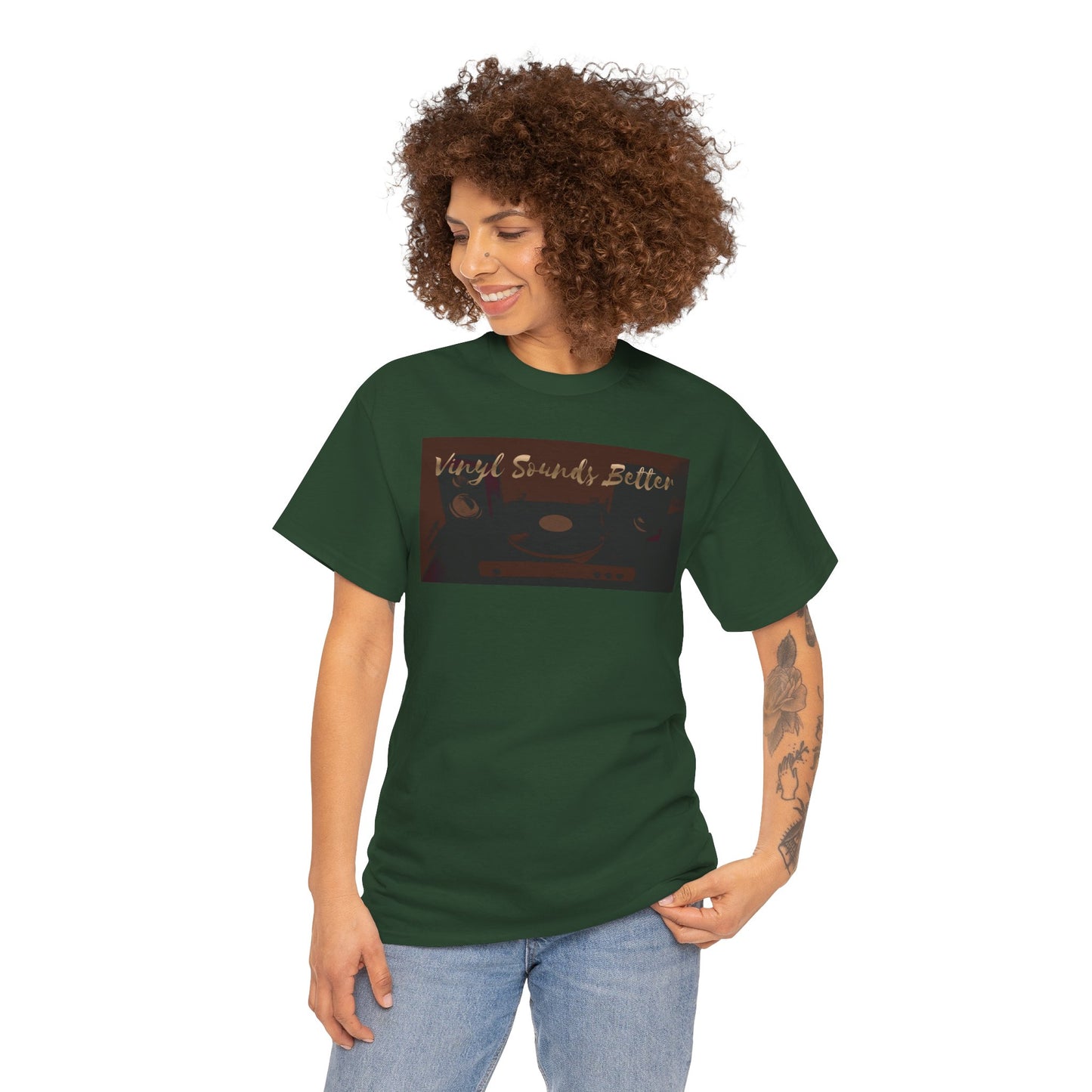 Vinyl Sounds Better T-Shirt — Retro Record Player Tee for Music Lovers