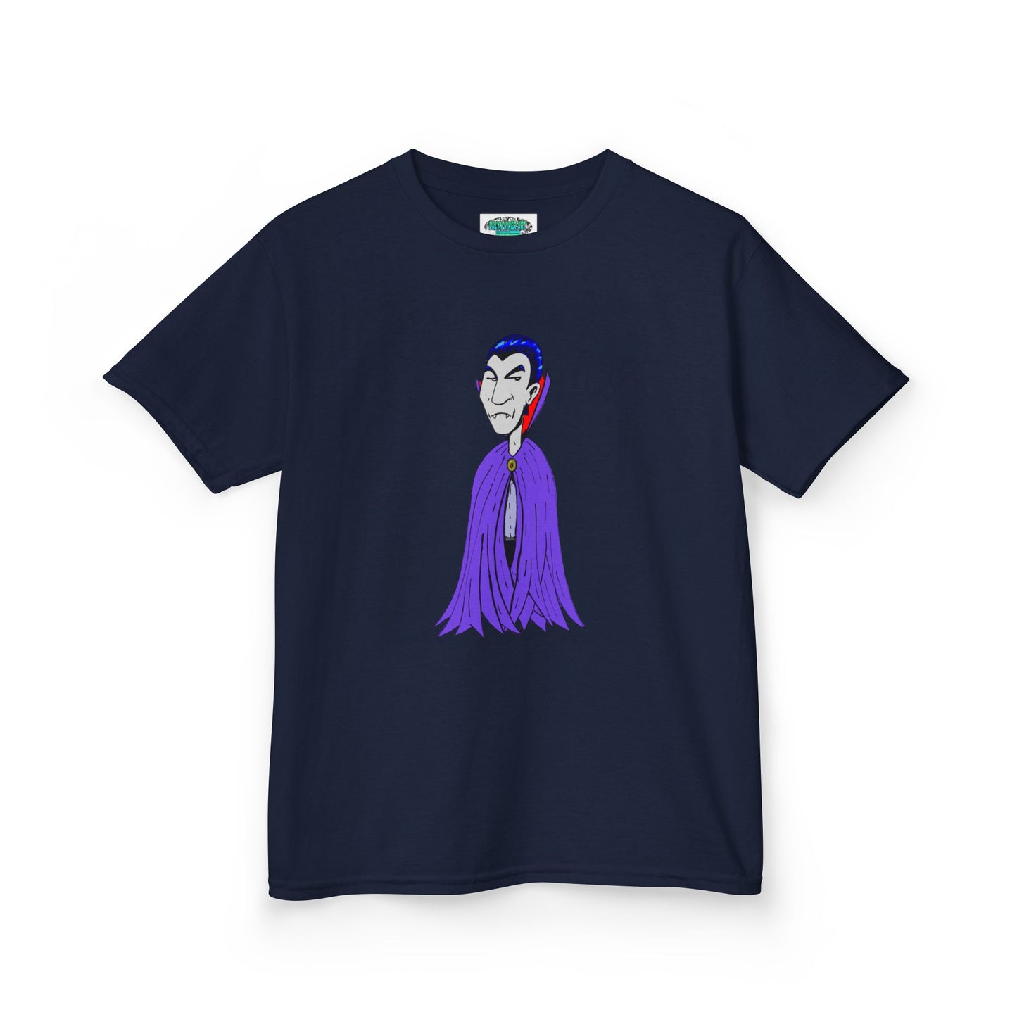 Kids Vampire T-Shirt — Cute Purple Dracula Tee for Halloween
