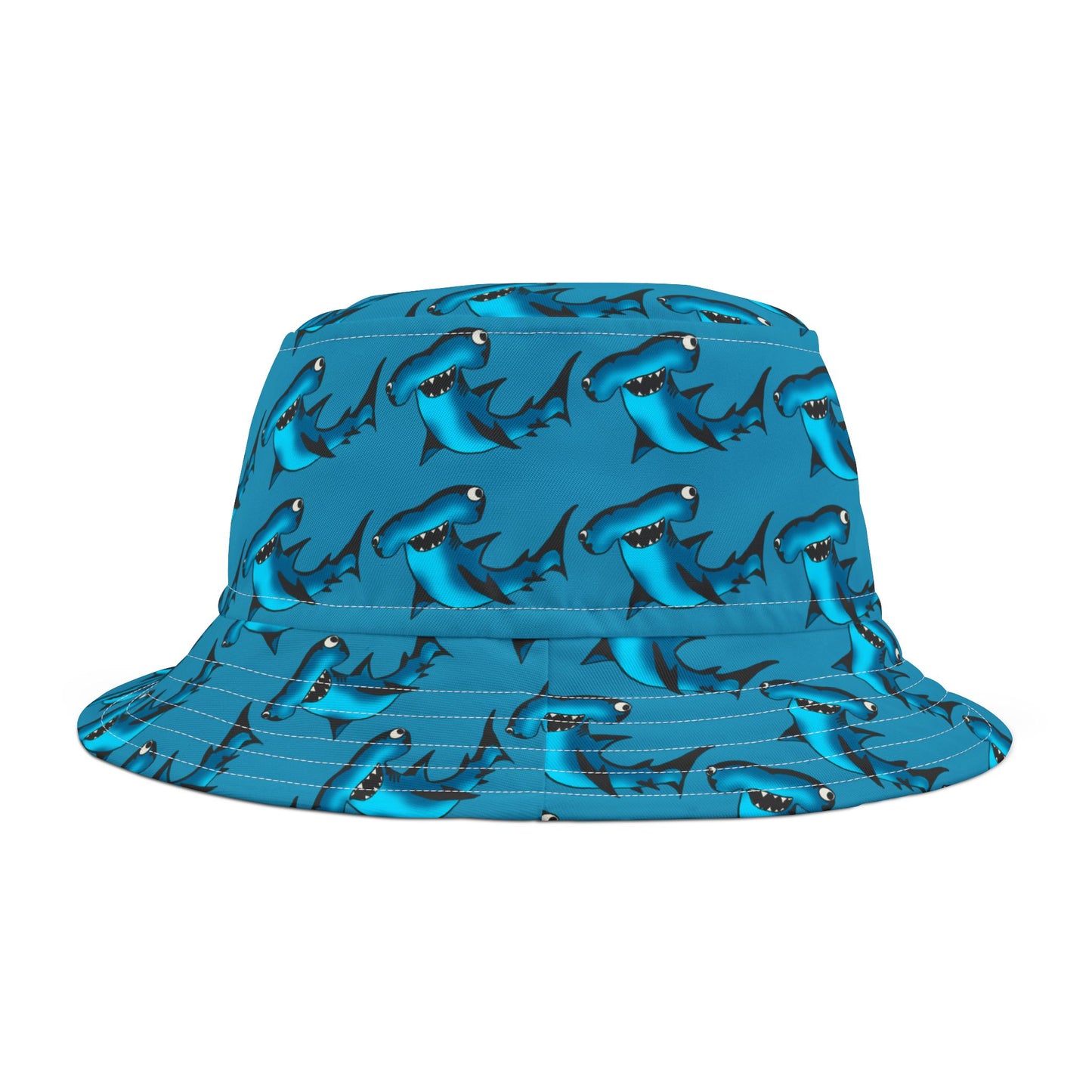 Shark Print Bucket Hat - Fun Beachwear for Summer Adventures