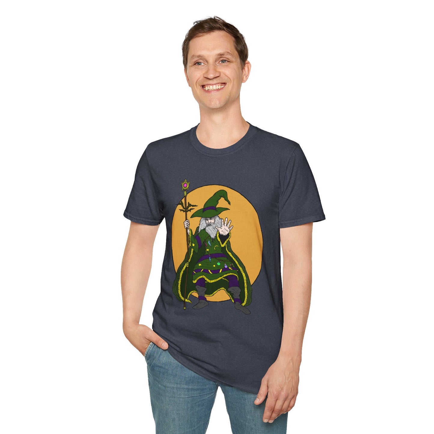 Wizard Staff Unisex T-Shirt - Magical Sorcerer Fantasy Tee