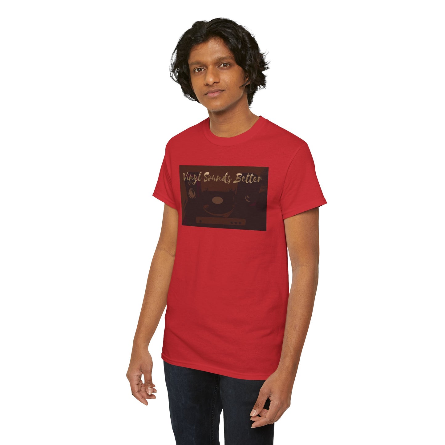Vinyl Sounds Better T-Shirt — Retro Record Player Tee for Music Lovers