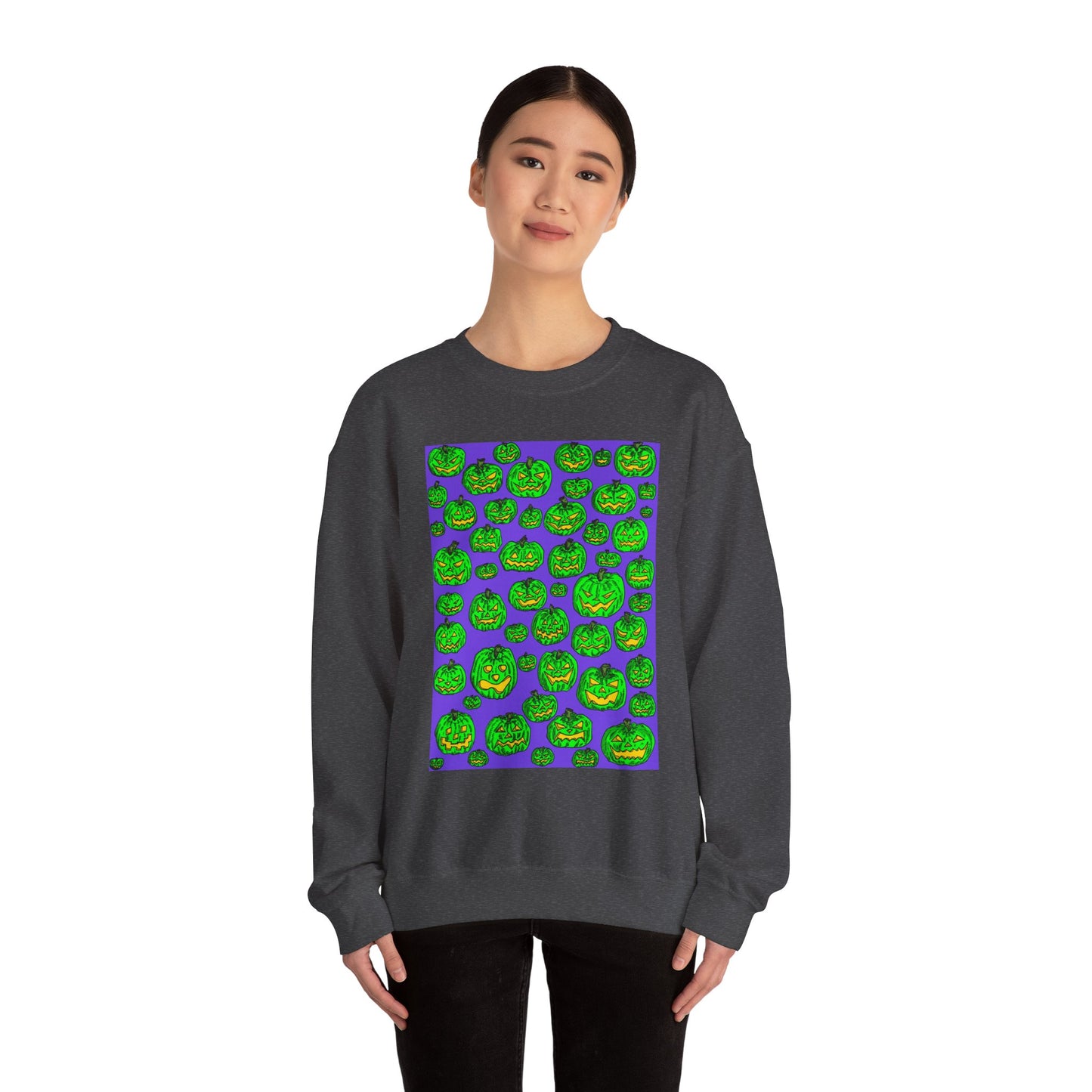 Halloween Pumpkin Crewneck Sweatshirt