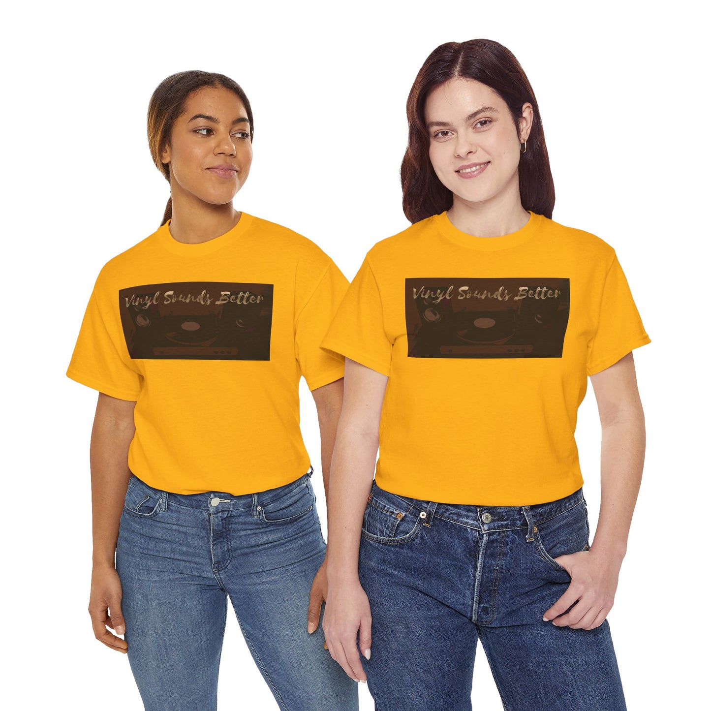 Vinyl Sounds Better T-Shirt — Retro Record Player Tee for Music Lovers