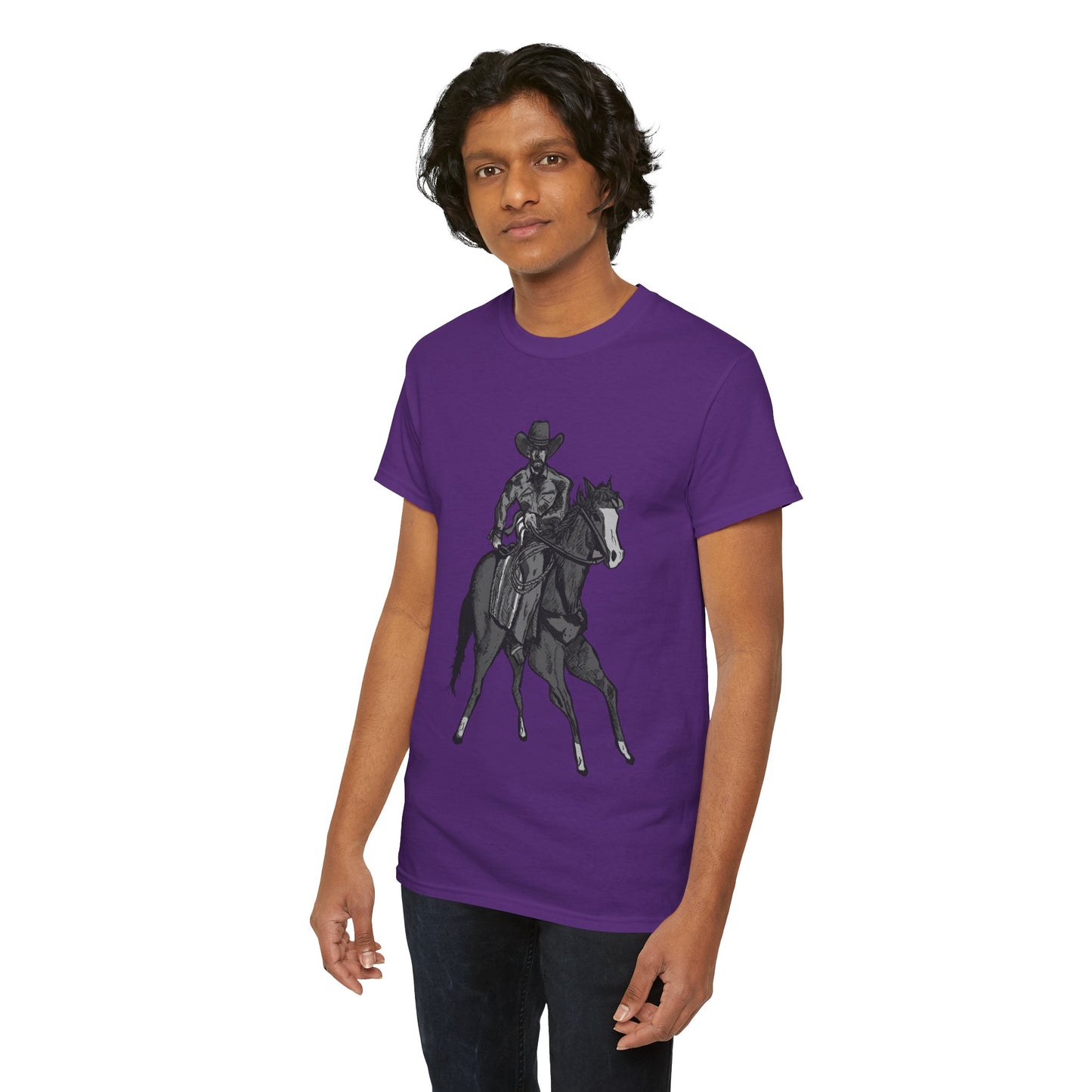 Cowboy on Horseback T‑Shirt — Vintage Western Rodeo Tee