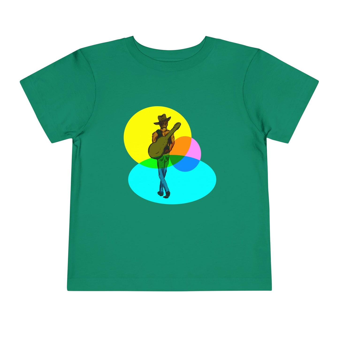 Toddler Tee — Colorful Cowboy Guitar Kids Shirt