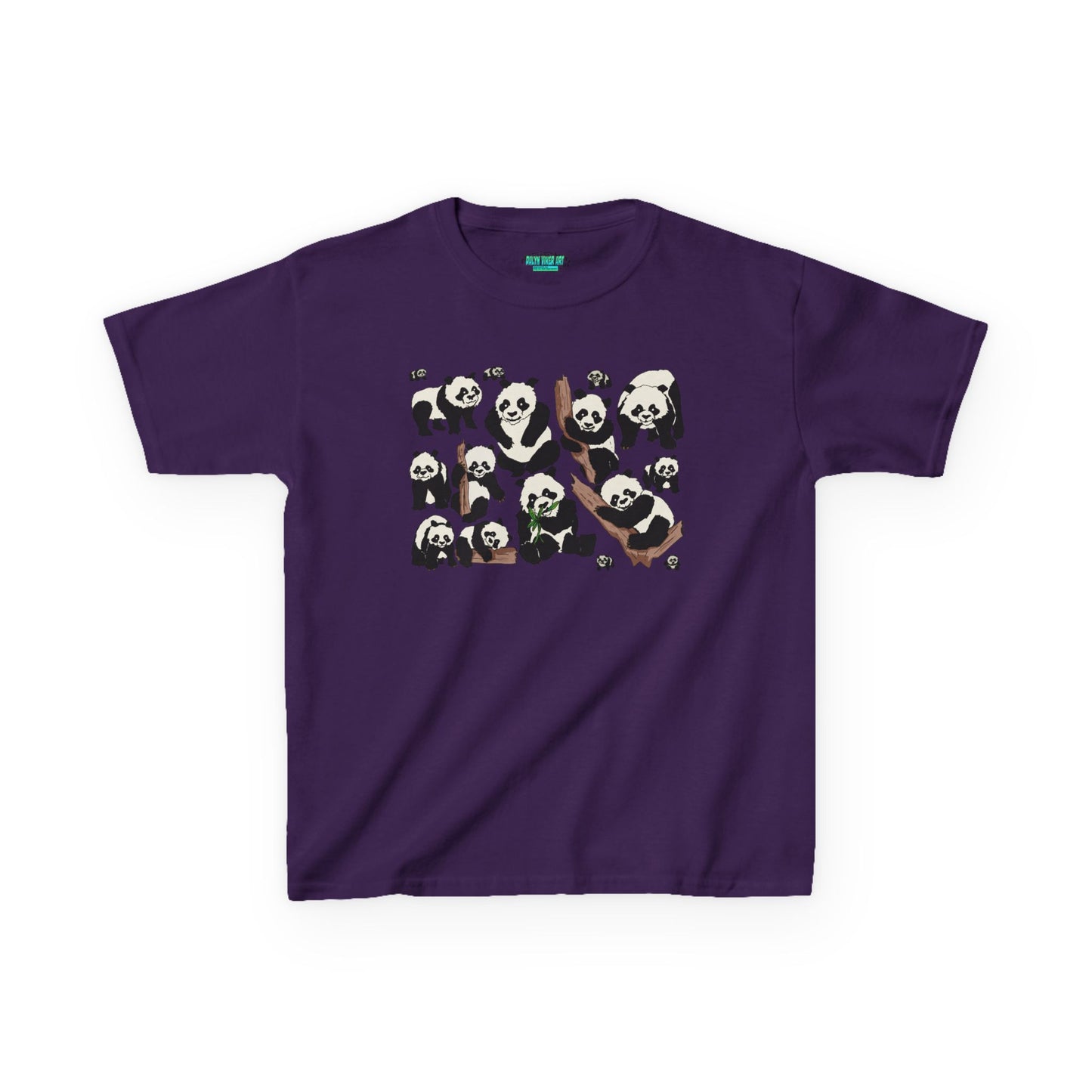 Panda Paradise Kids Tee, Cute Animal T-Shirt, Children's Gift, Birthday Present, Summer Wear, Eco-Friendly Fashion
