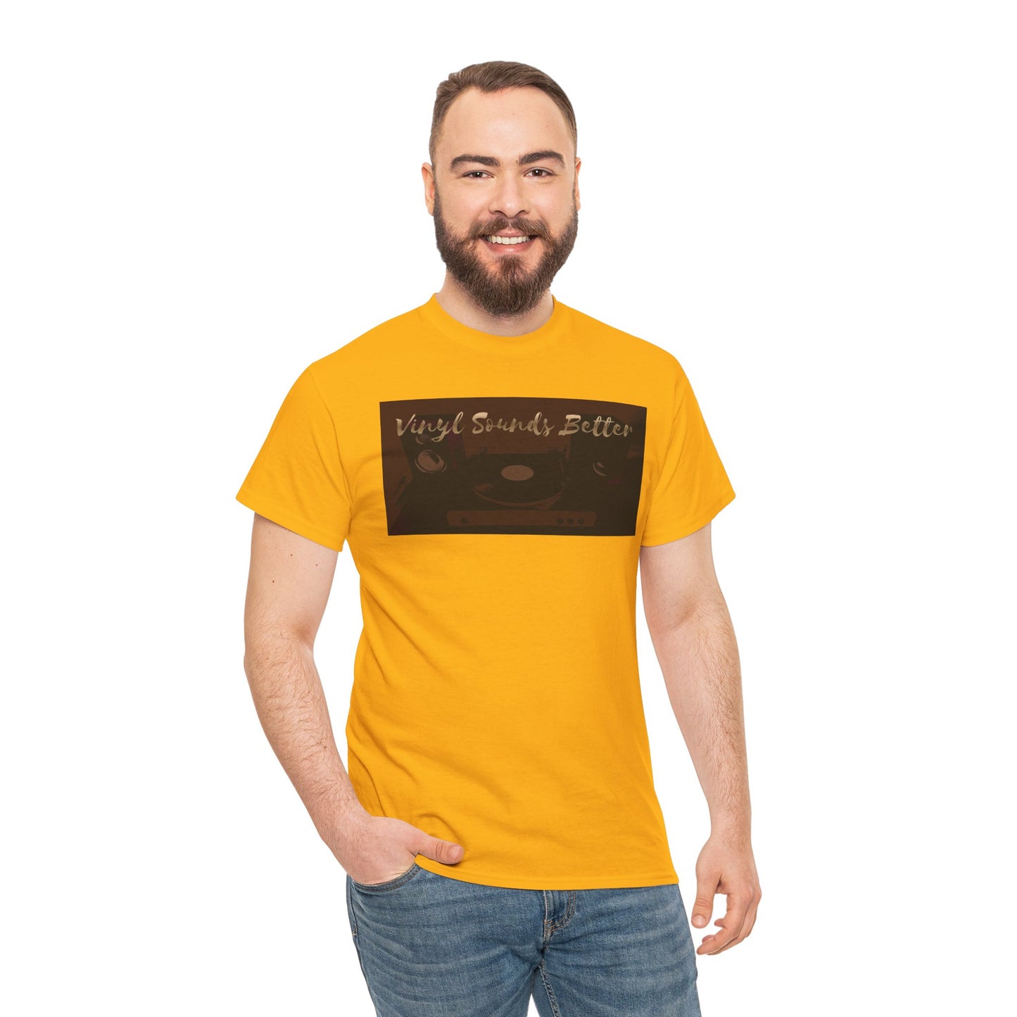 Vinyl Sounds Better T-Shirt — Retro Record Player Tee for Music Lovers