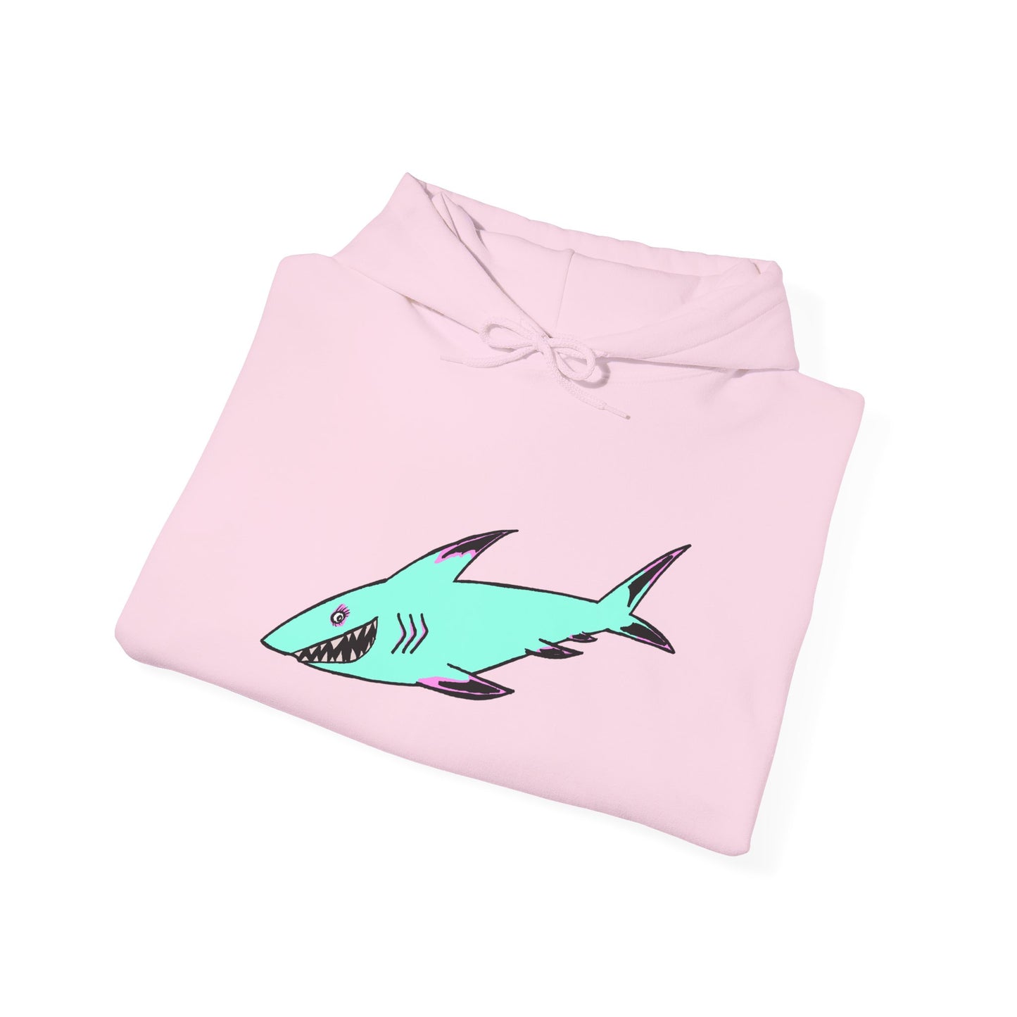 Shark Graphic Unisex Hoodie, Fun Casual Wear, Beach Lover's Gift, Relaxing Lounge Sweatshirt, Unique Gift for Any Occasion
