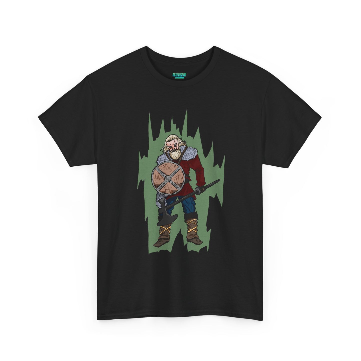 Epic Warrior Graphic Tee, Unisex Heavy Cotton Shirt, Casual Wear, Gamer Gift, Medieval Art Clothing, Battle Theme Fashion