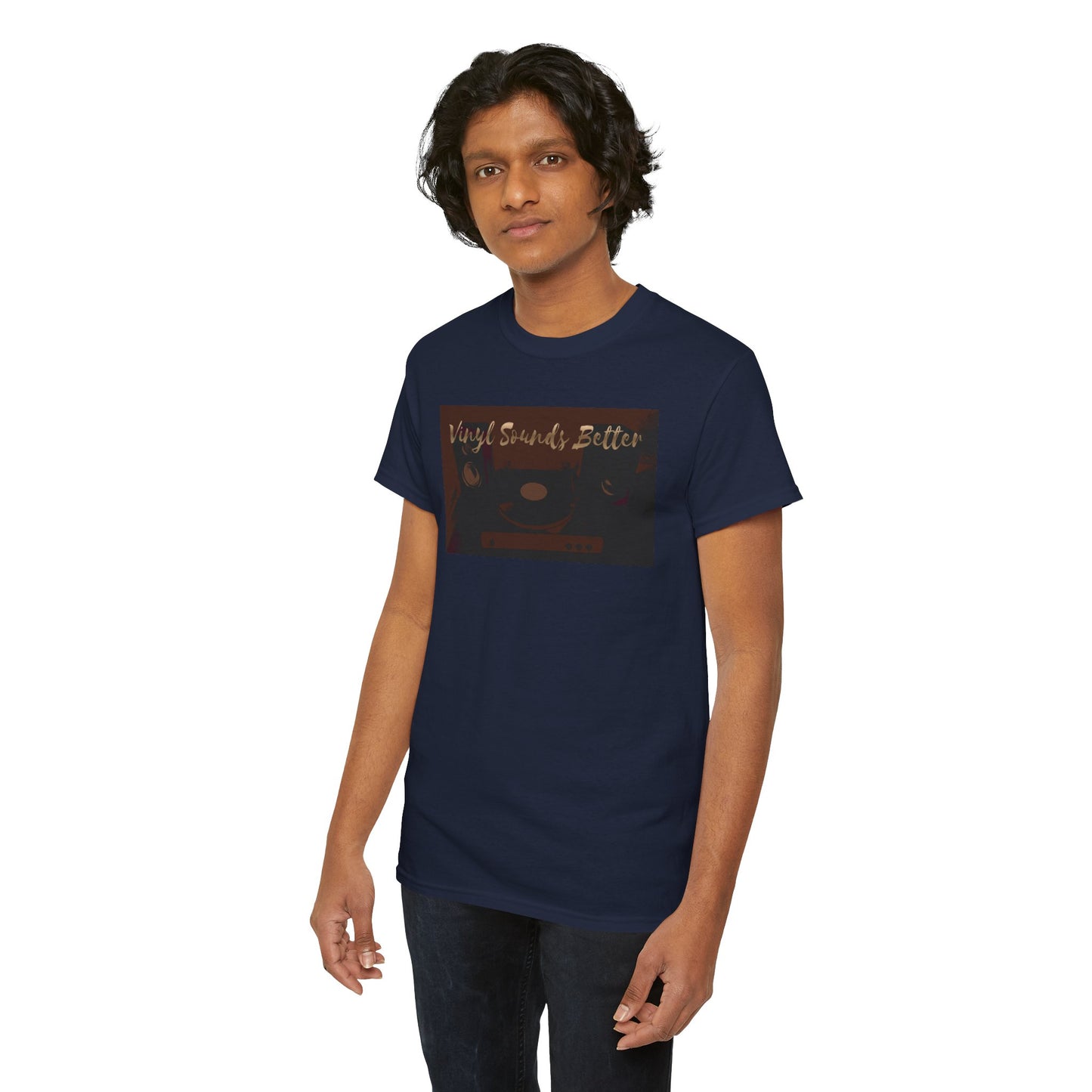Vinyl Sounds Better T-Shirt — Retro Record Player Tee for Music Lovers