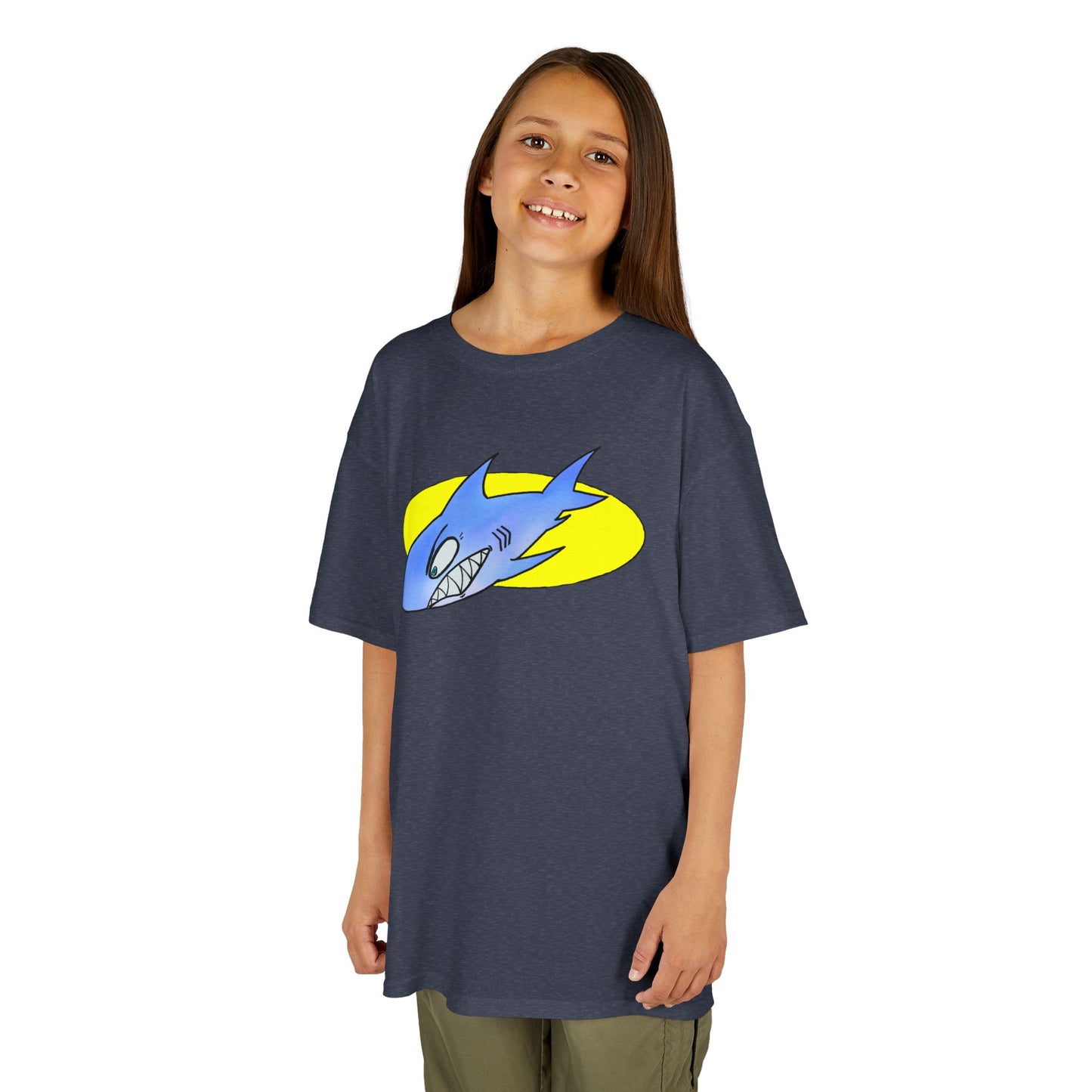 Cool Shark Graphic Kids Tee, Fun T-Shirt for Boys, Lightweight Summer Apparel, Gifts for Young Ocean Lovers, Birthday and Holiday Wear