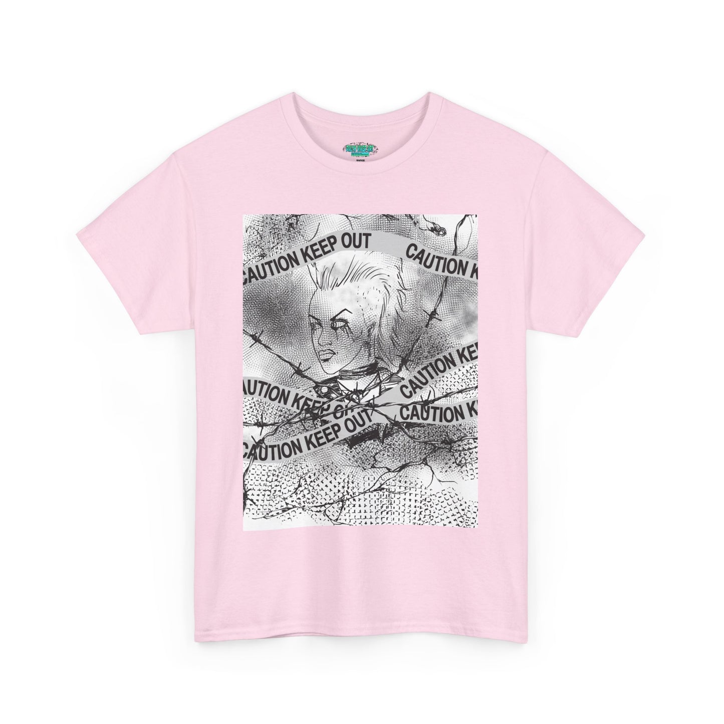 Caution Keep Out Graphic Tee, Unisex T-Shirt, Streetwear Style, Unique Gift, Casual Wear, Must-Have for Trendsetters