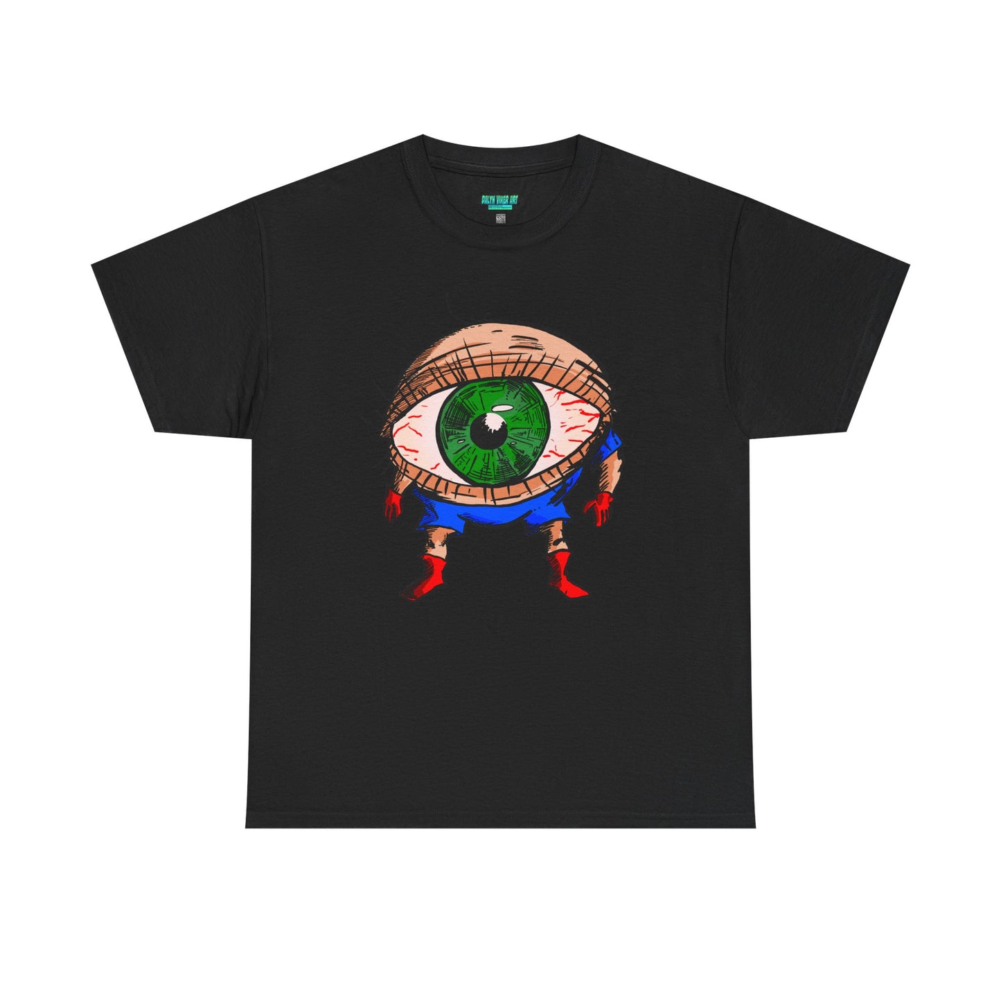 Terrif-EYE-ing - Whimsical Unisex Heavy Cotton Tee with Eye Design