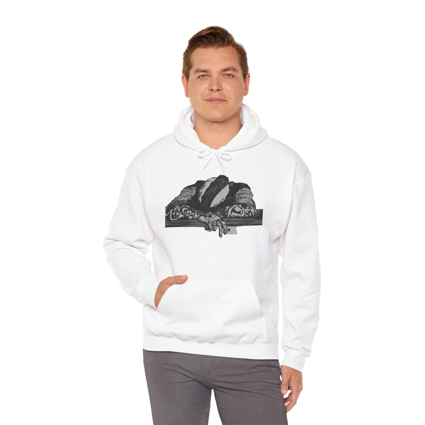 Punk and Done Unisex Hoodie with Artistic Design, Cozy Streetwear, Graphic Sweatshirt for Casual Vibes, Perfect Gift for Any Occasion