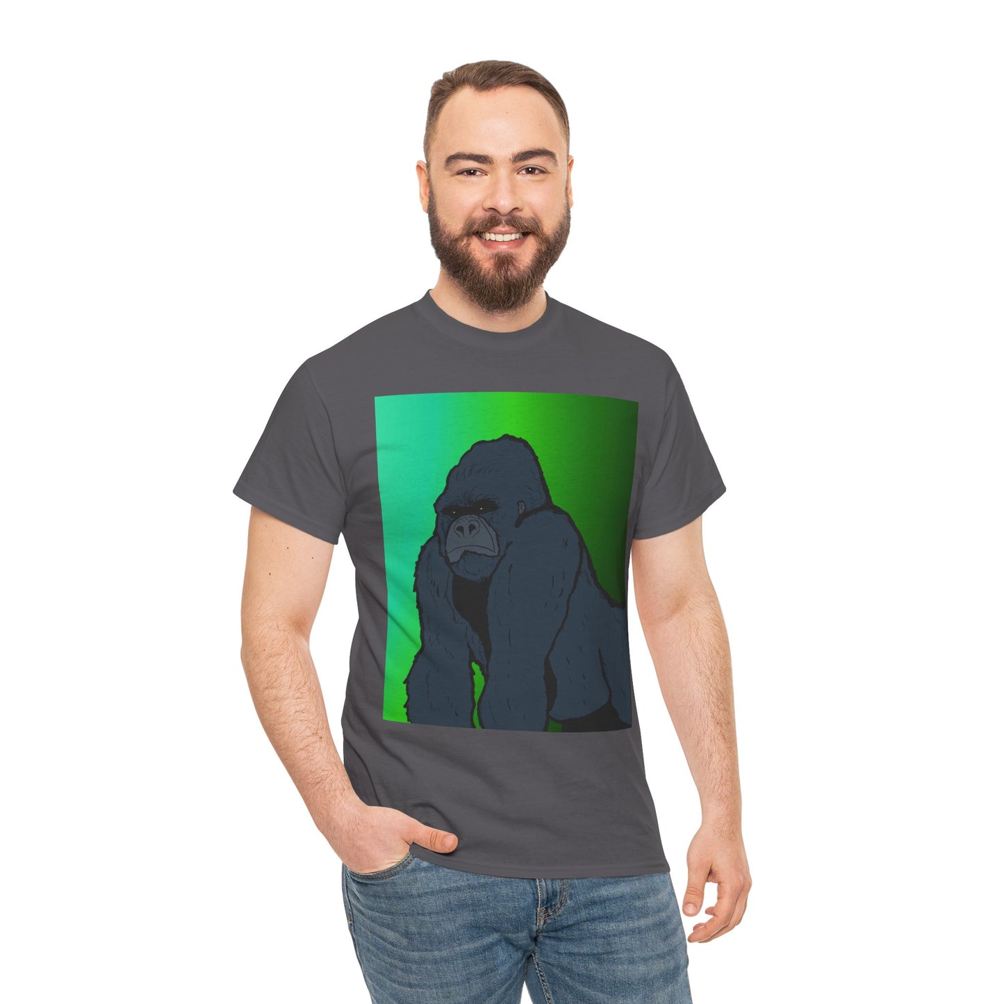 Gorilla Portrait Tee – Graphic Ape Illustration T-Shirt