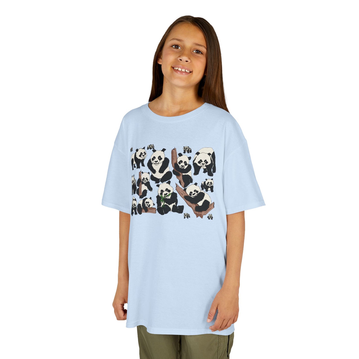 Panda Paradise Kids Tee, Cute Animal T-Shirt, Children's Gift, Birthday Present, Summer Wear, Eco-Friendly Fashion