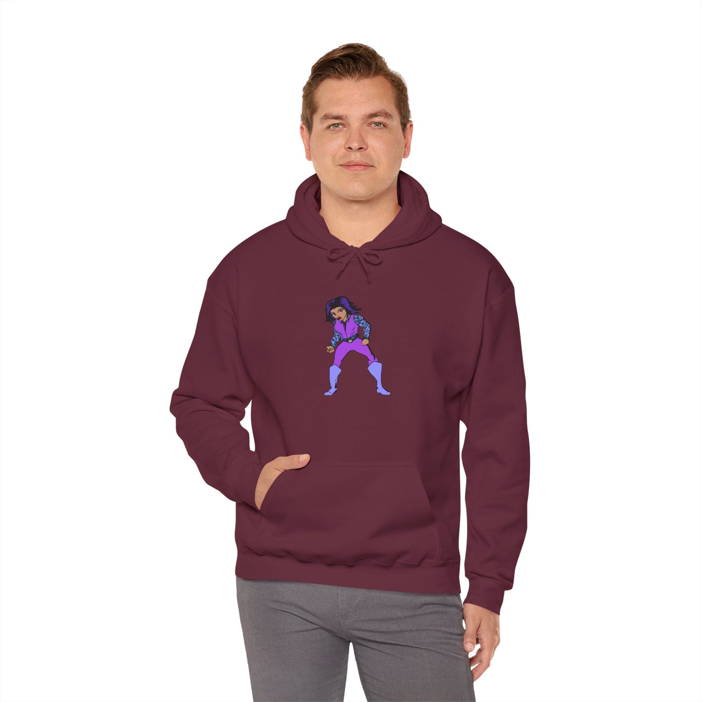 Funky Superhero Hoodie: Unisex Sweatshirt, Cozy Gift for Cartoon Lovers, Perfect for Comfy Days, Great for Halloween