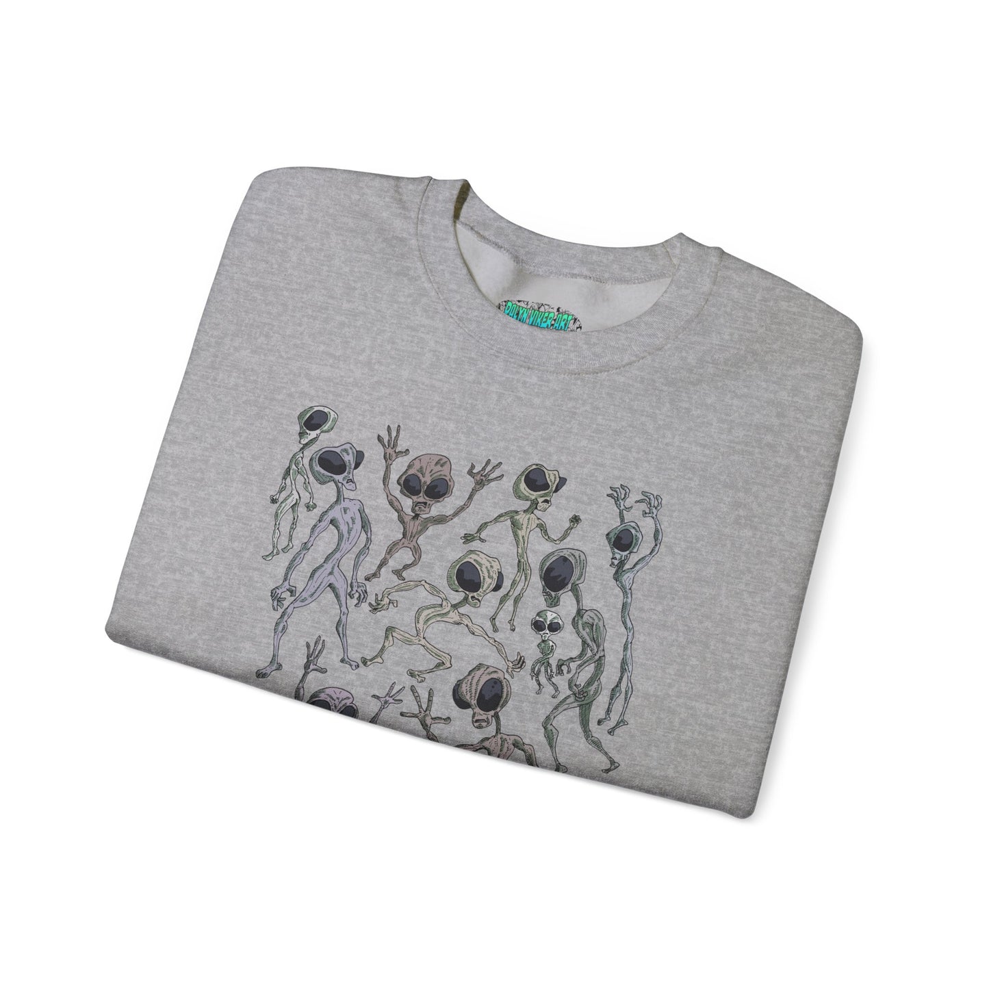 Alien Dance Party Crewneck Sweatshirt - Unisex Heavy Blend™