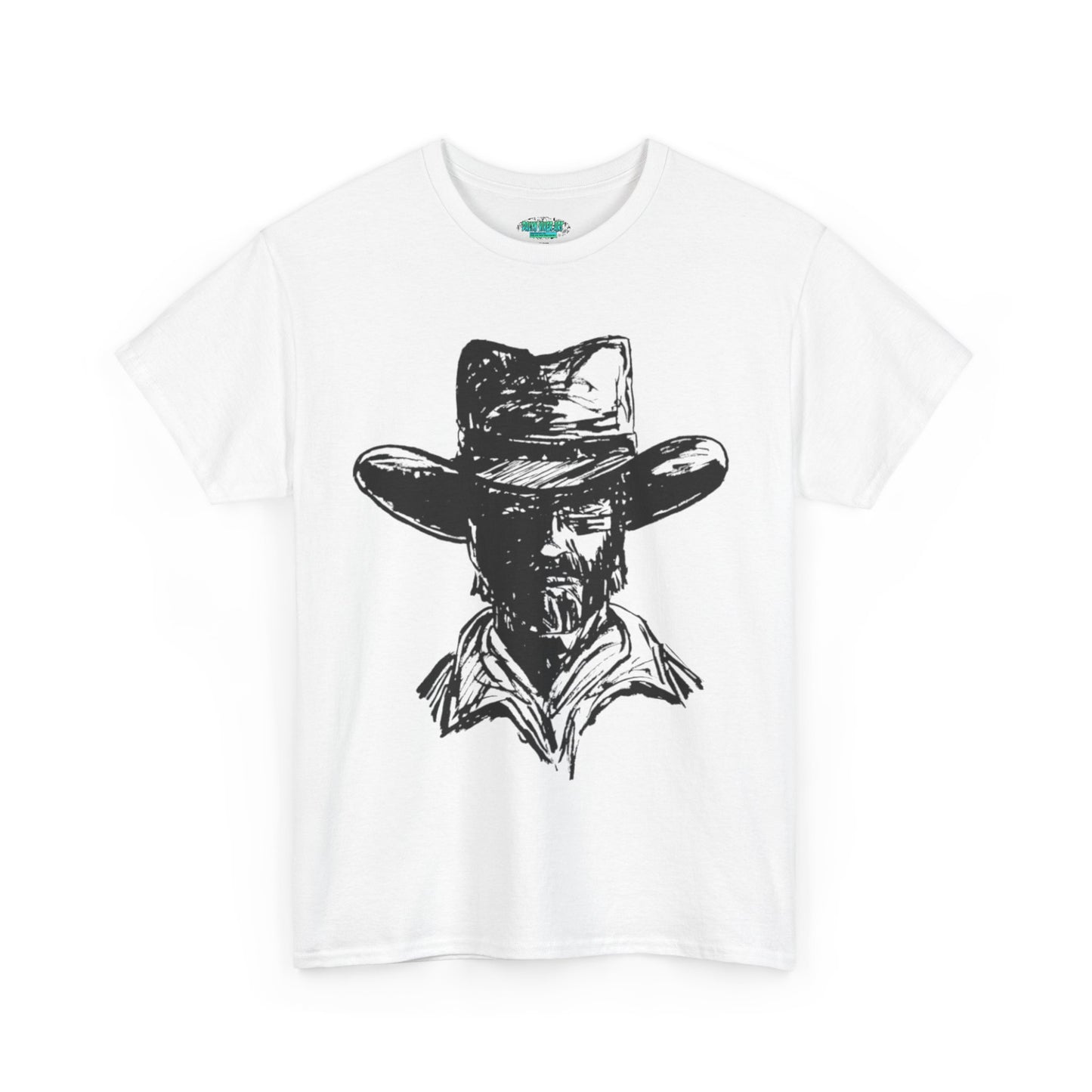 Rustic Cowboy Graphic Unisex Heavy Cotton Tee