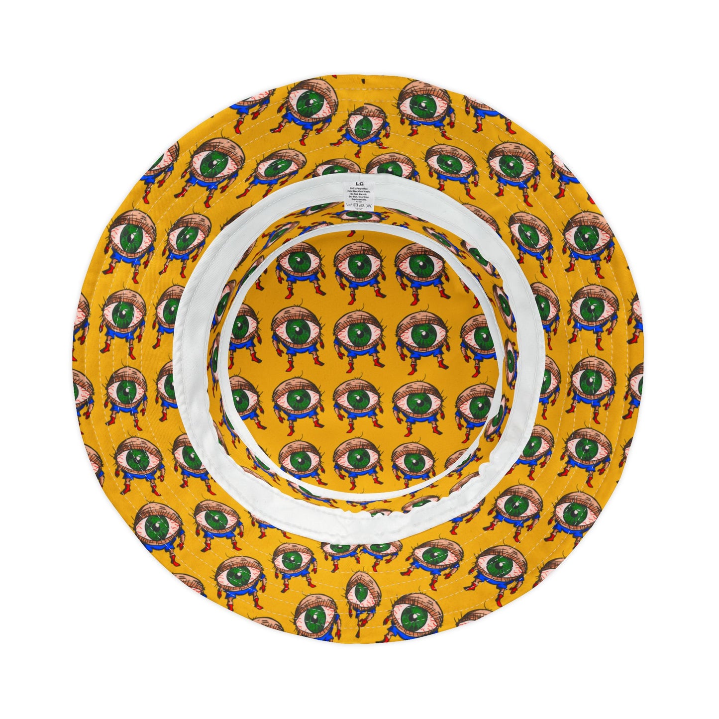 Terrif-EYE-ing Colorful Cartoon Eye Bucket Hat – Fun Summer Accessory