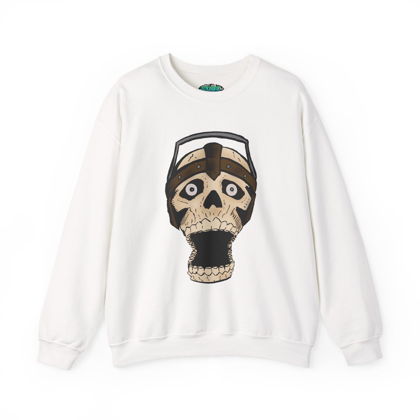 Screaming Skull Graphic Crewneck Sweatshirt - Unisex Heavy Blend™