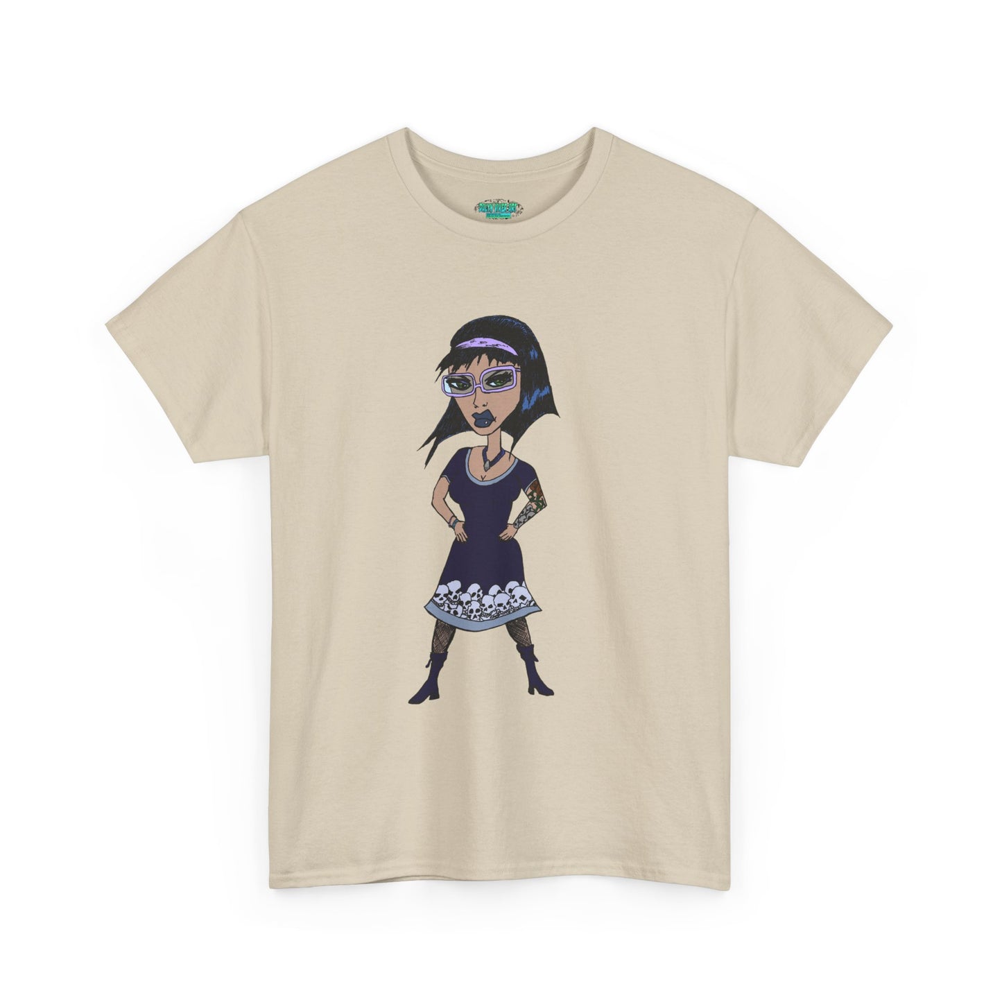 Gothic Doll T-Shirt — Retro Vampire Girl Graphic Tee