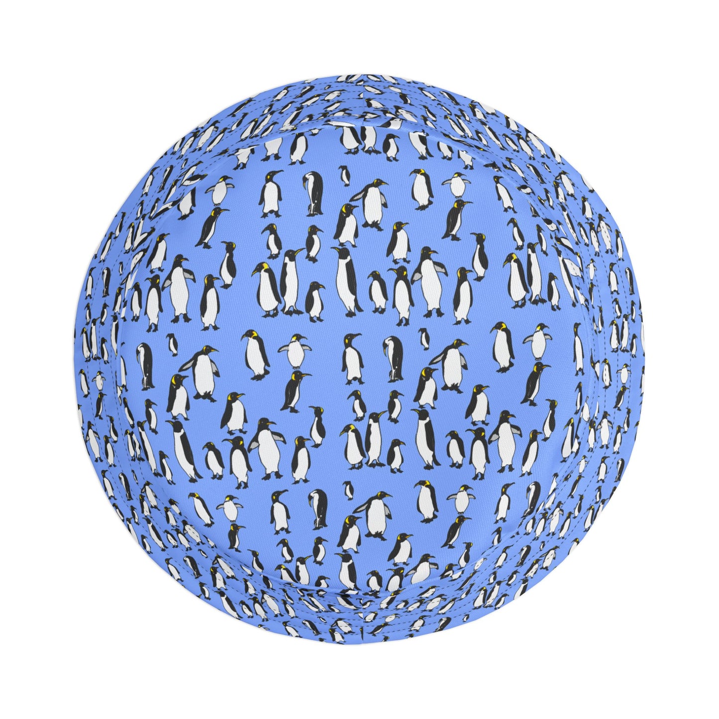 Penguin Print Bucket Hat, AOP Hat for Summer, Trendy Beach Hat, Fun Gift for Animal Lovers, Unique Gift for Adventurers