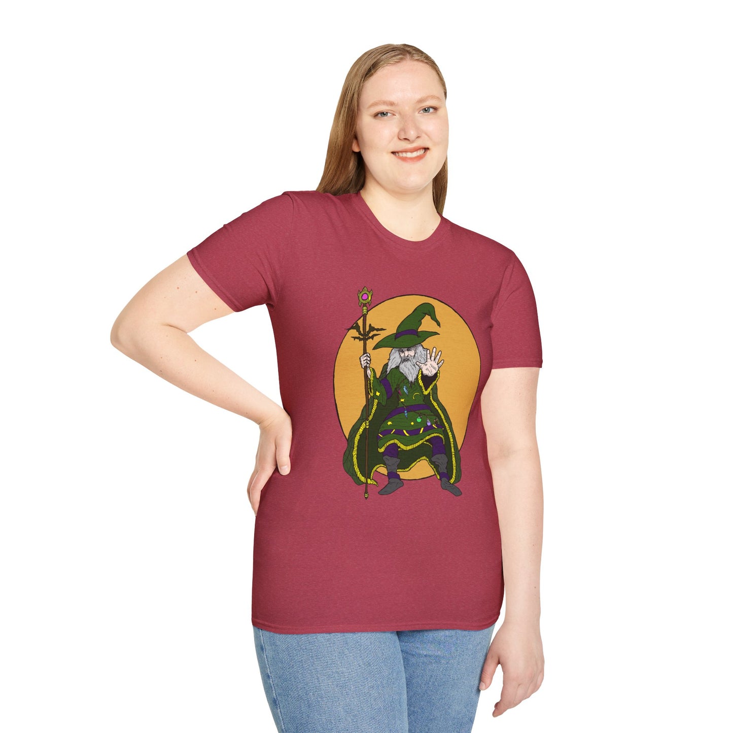 Wizard Staff Unisex T-Shirt - Magical Sorcerer Fantasy Tee