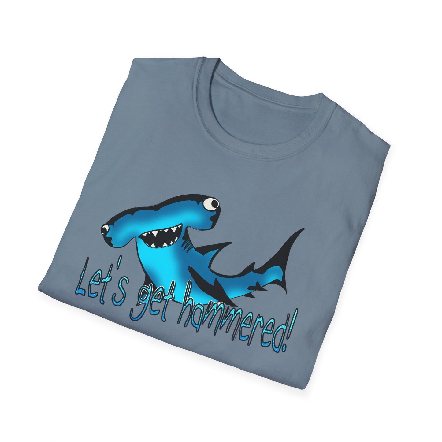 Hammered Shark Unisex T-Shirt – Let's Get Crunk Drinking Shirt