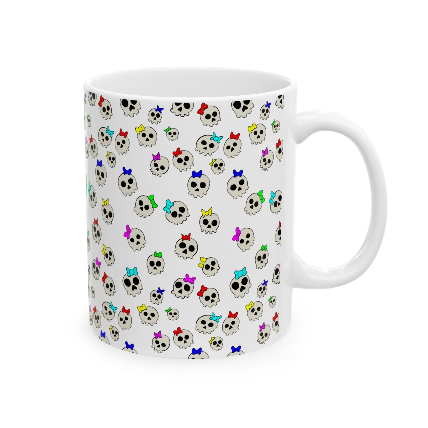 Delightfully Cute Skulls Ceramic Mug, (11oz)