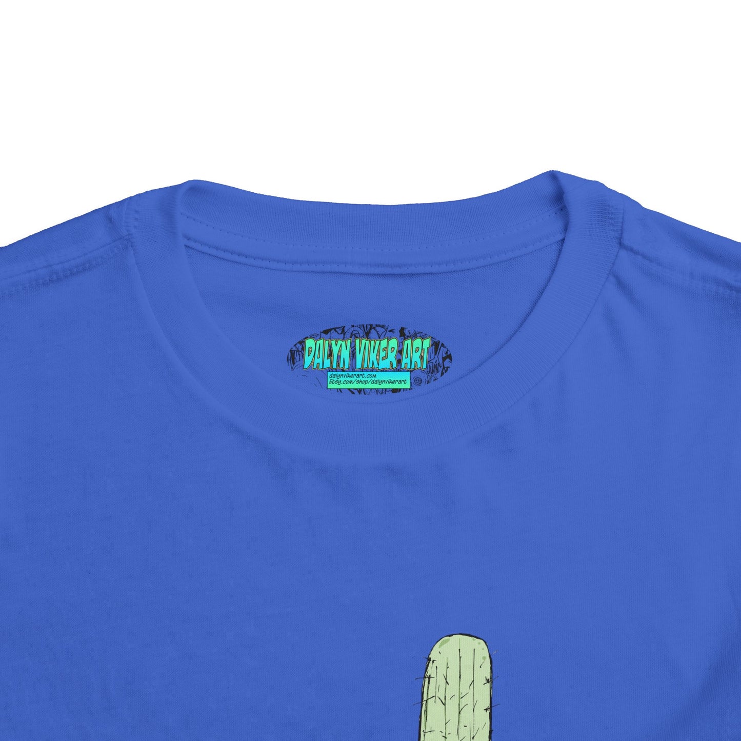 Toddler Tee — Desert Cactus with Guitar Graphic