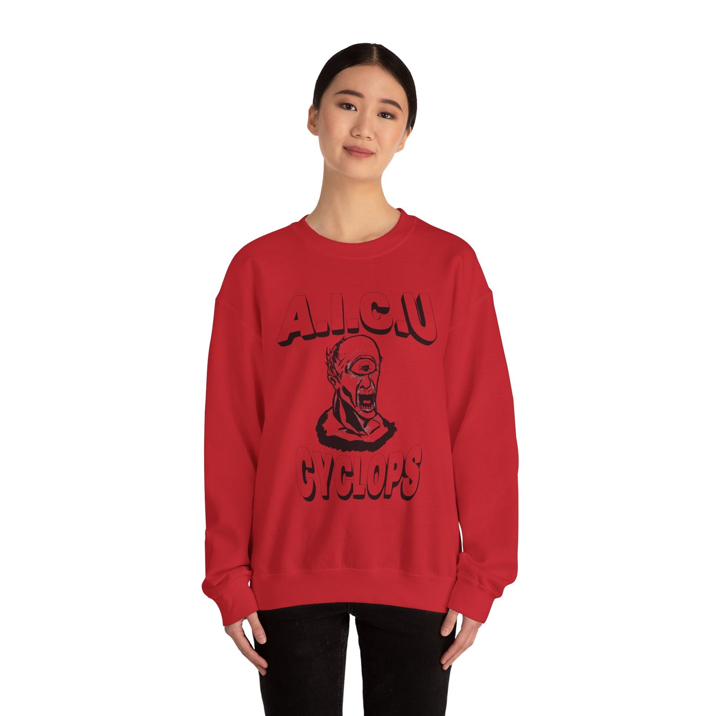 Vintage AICU Cyclops Crewneck Sweatshirt for Unique Style