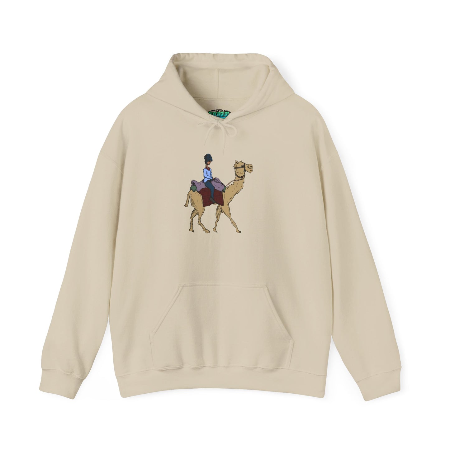Camel Ride Hoodie, Cozy Unisex Pullover Sweatshirt, Fun Animal Lover Gift, Perfect for Travel & Adventure Enthusiasts