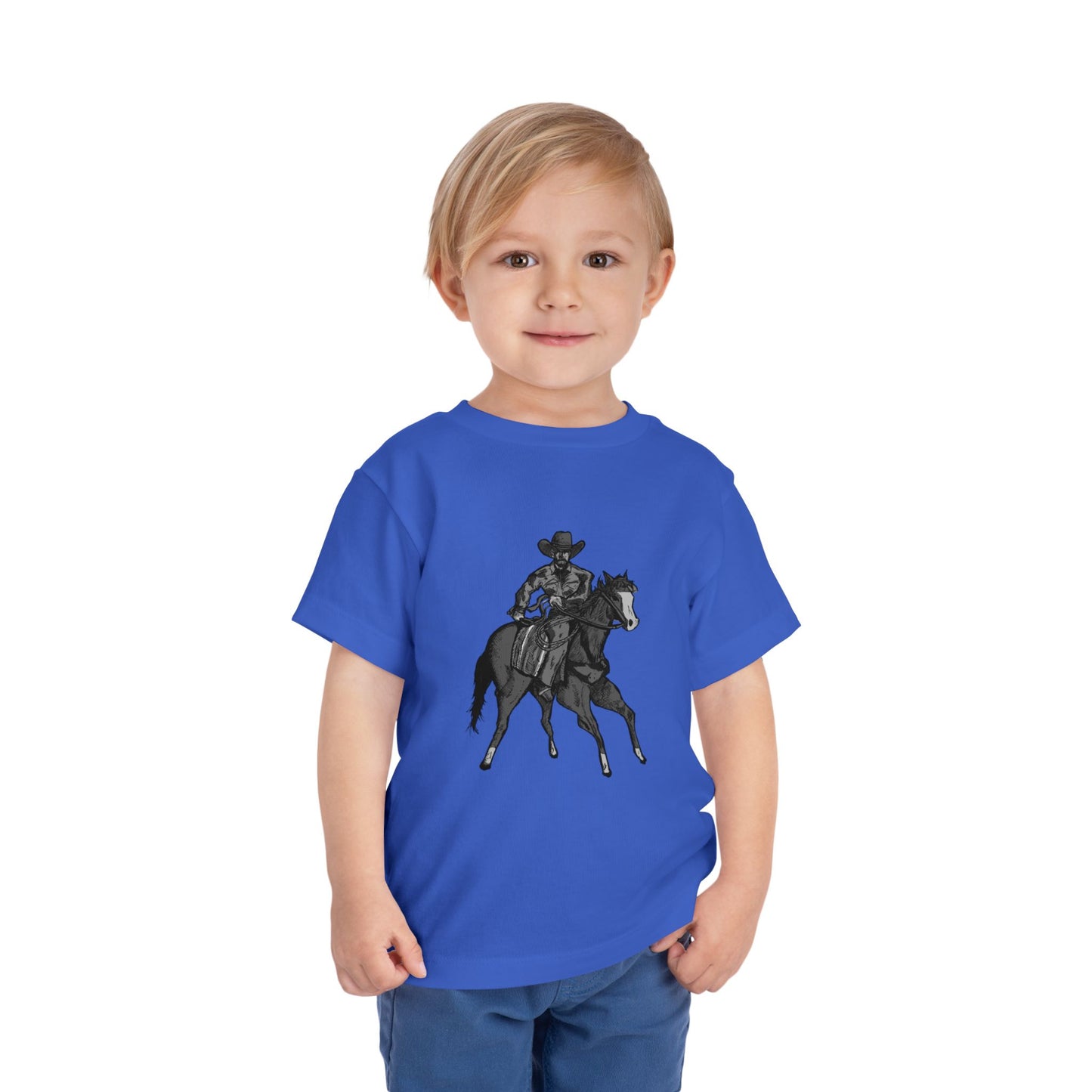 Toddler Western Cowboy Tee — Horseback Rider Graphic Shirt