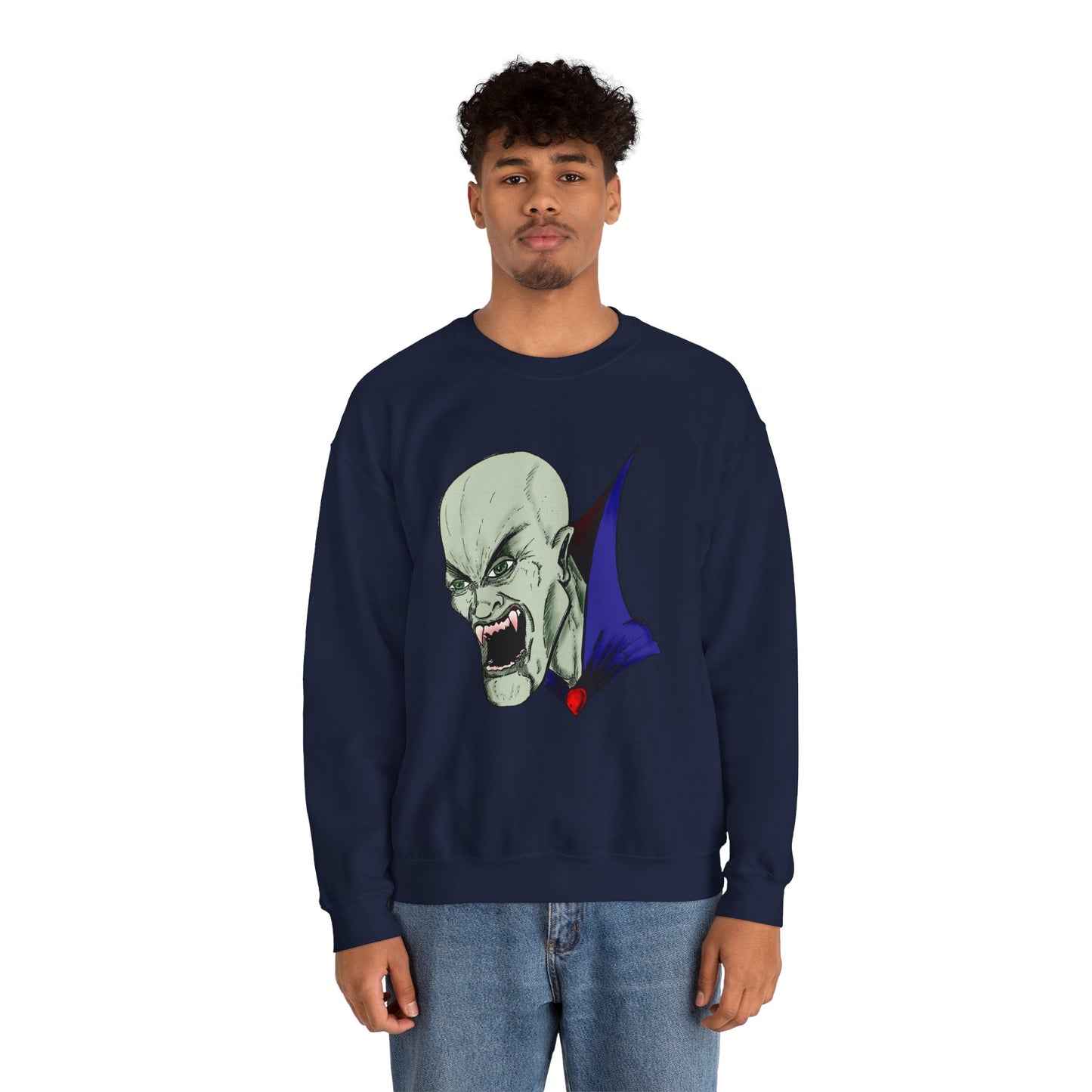 Vampire Graphic Sweatshirt for Halloween