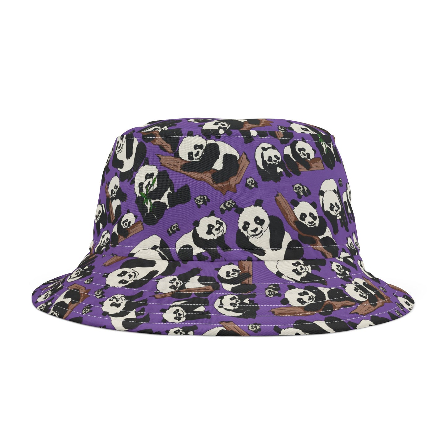 Panda Print Bucket Hat, Trendy Summer Hat, Cute Outdoor Accessory, Unique Gift, Vacation Hat, Festival Headwear