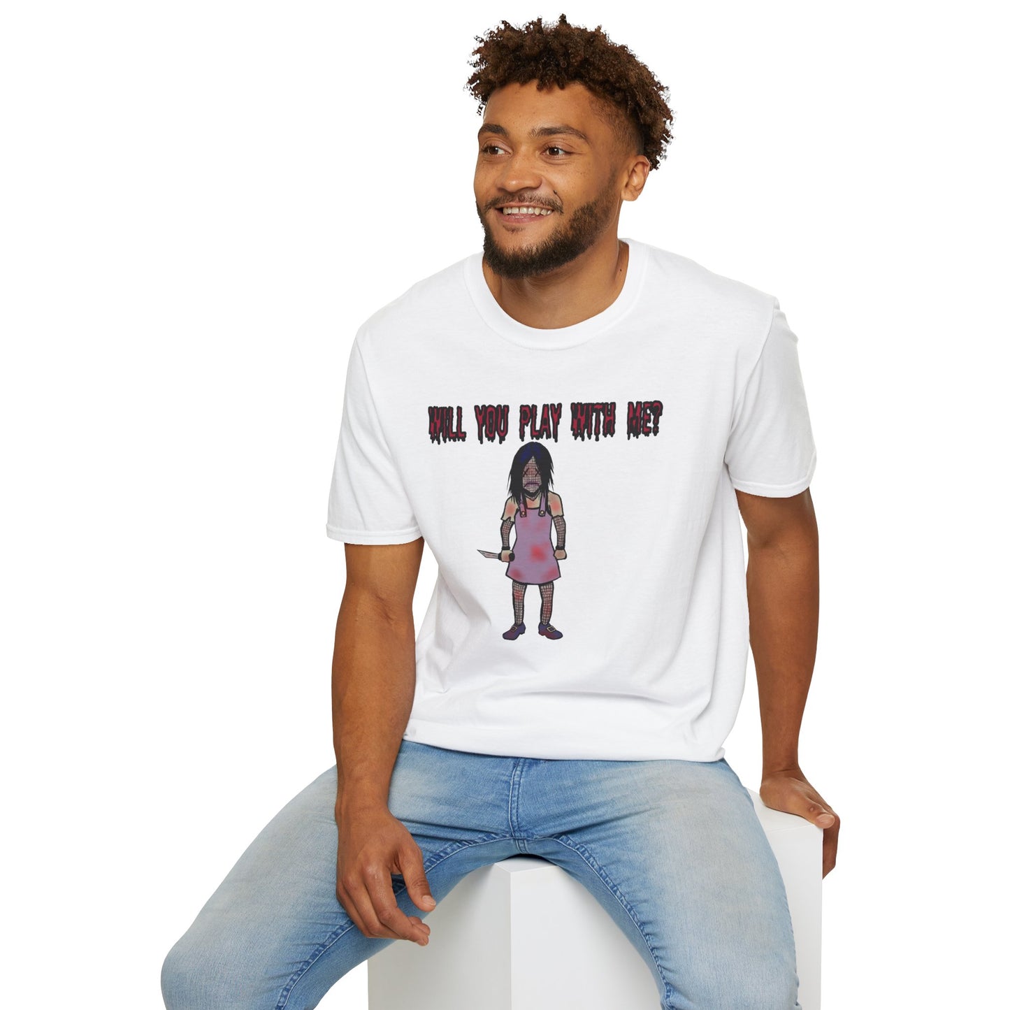 Will You Play With Me?  Unisex Softstyle T-Shirt