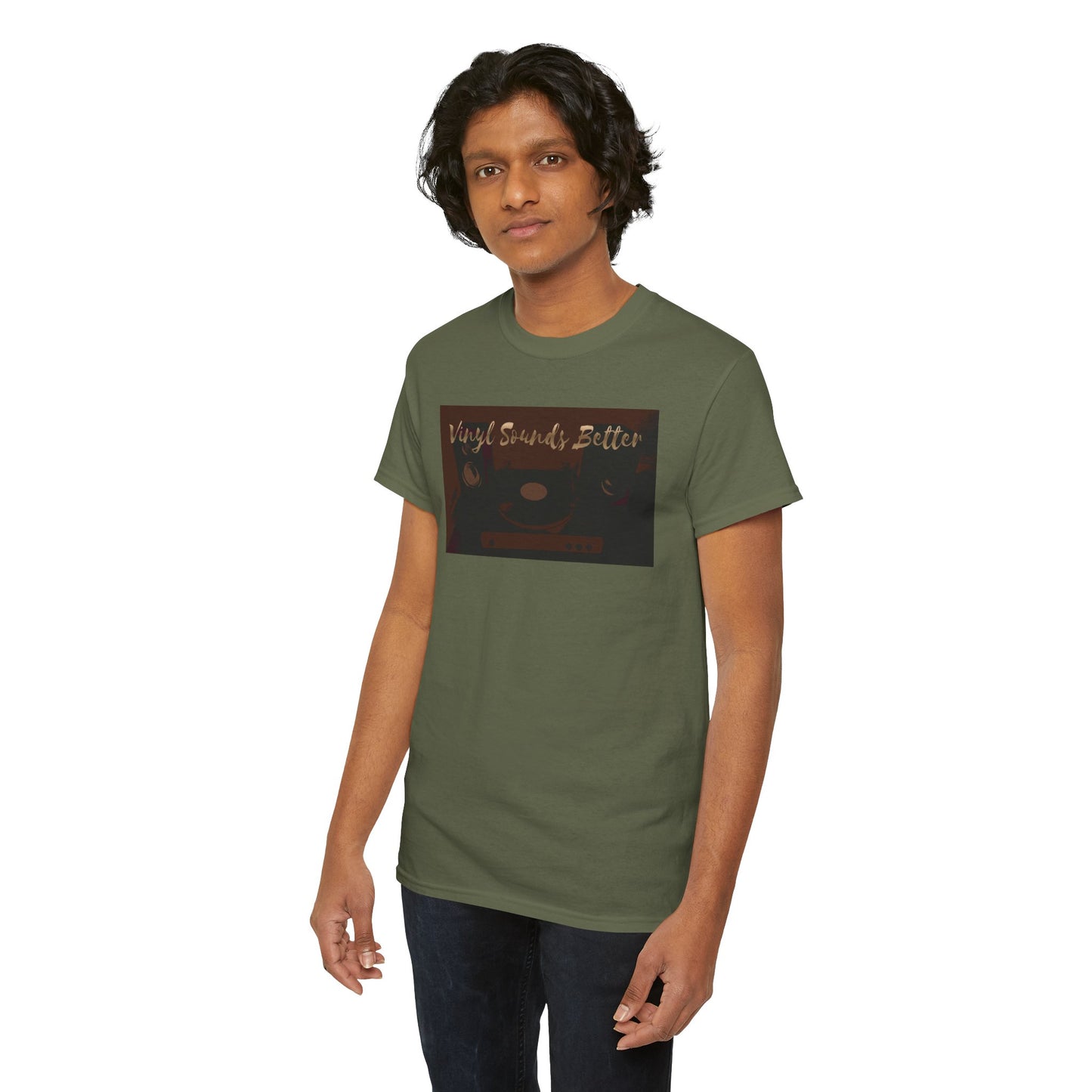 Vinyl Sounds Better T-Shirt — Retro Record Player Tee for Music Lovers