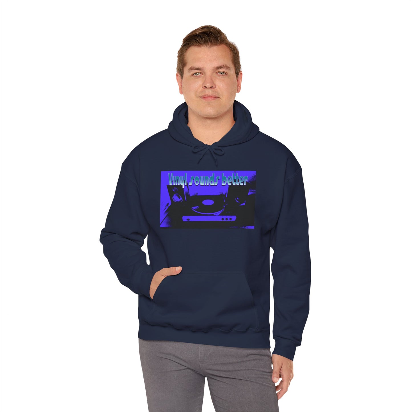 Vinyl Sounds Better Hoodie, Perfect for Music Lovers, Gift for DJs, Casual Wear, Comfortable Sweatshirt, Trendy Music Apparel